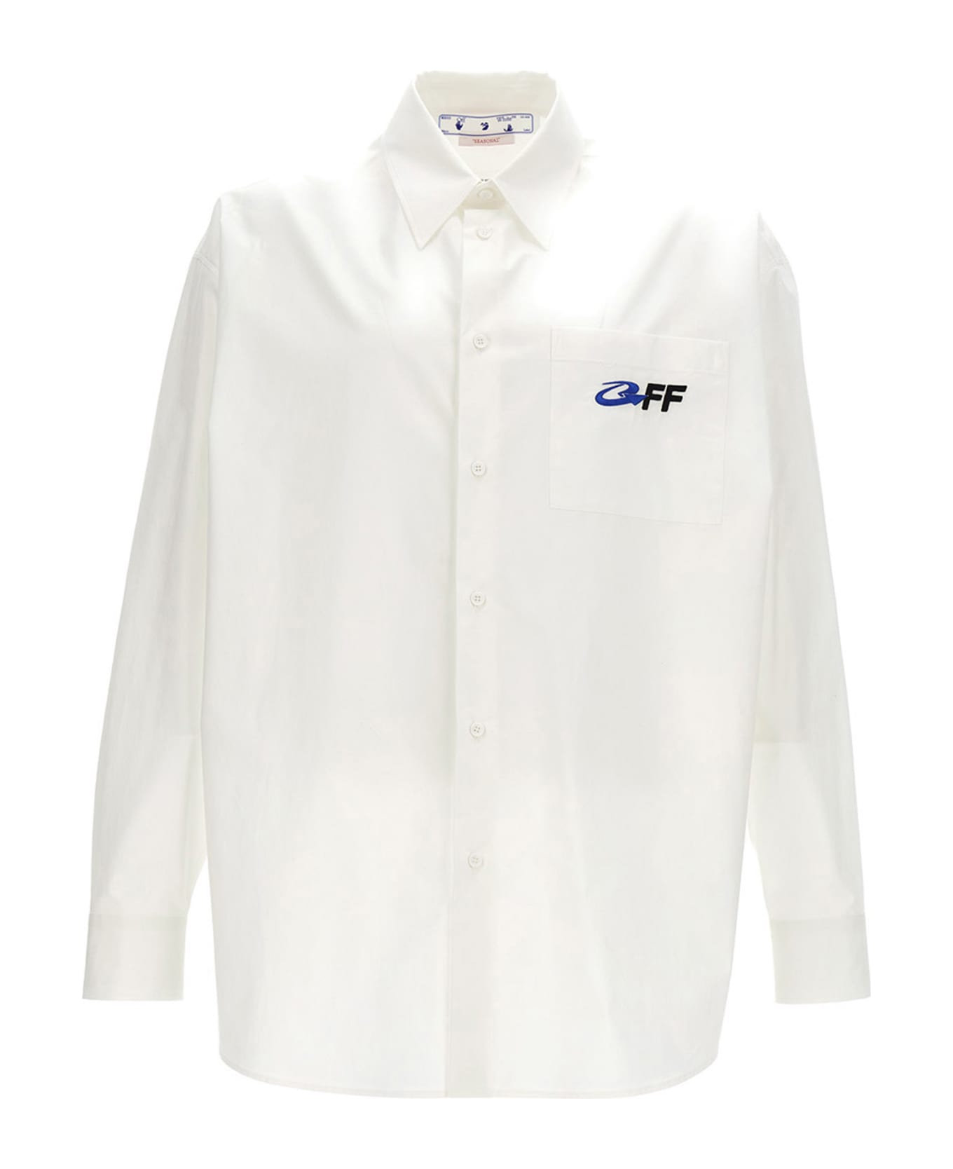 Off-White Overshirt 'exact Opposite' - White シャツ