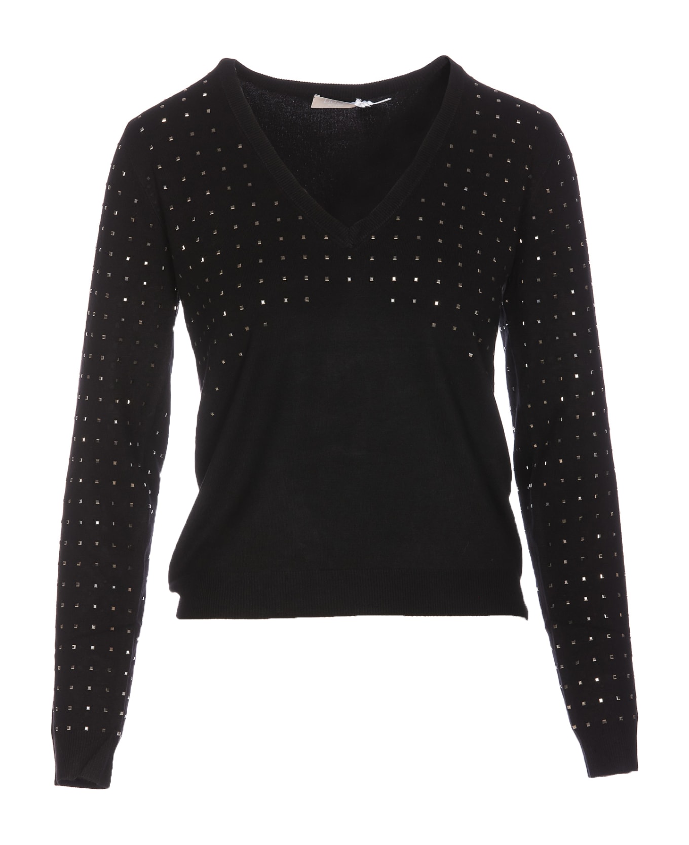 Liu-Jo Strass Sweater - Black ニットウェア