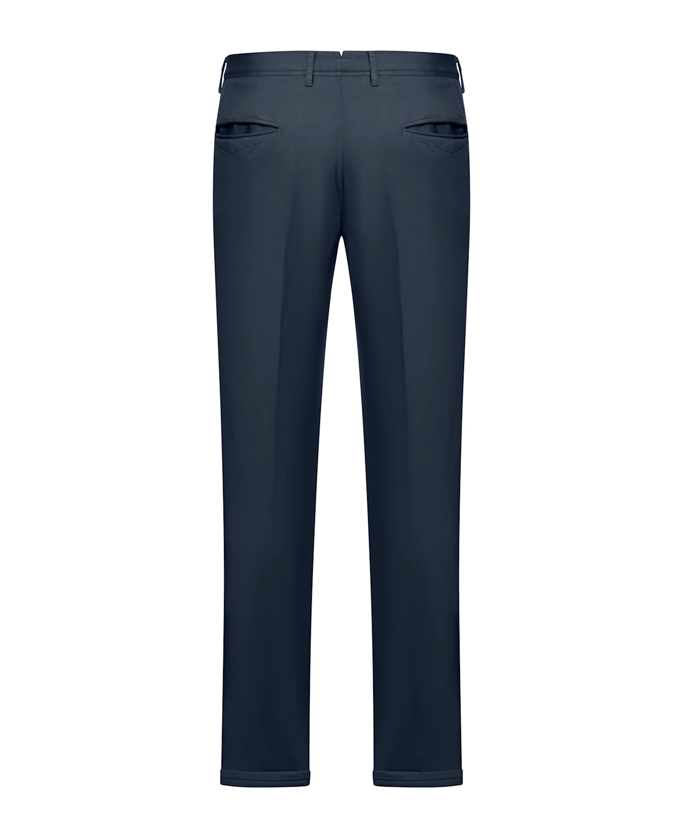 Incotex Slim Cotton Trousers - Blue