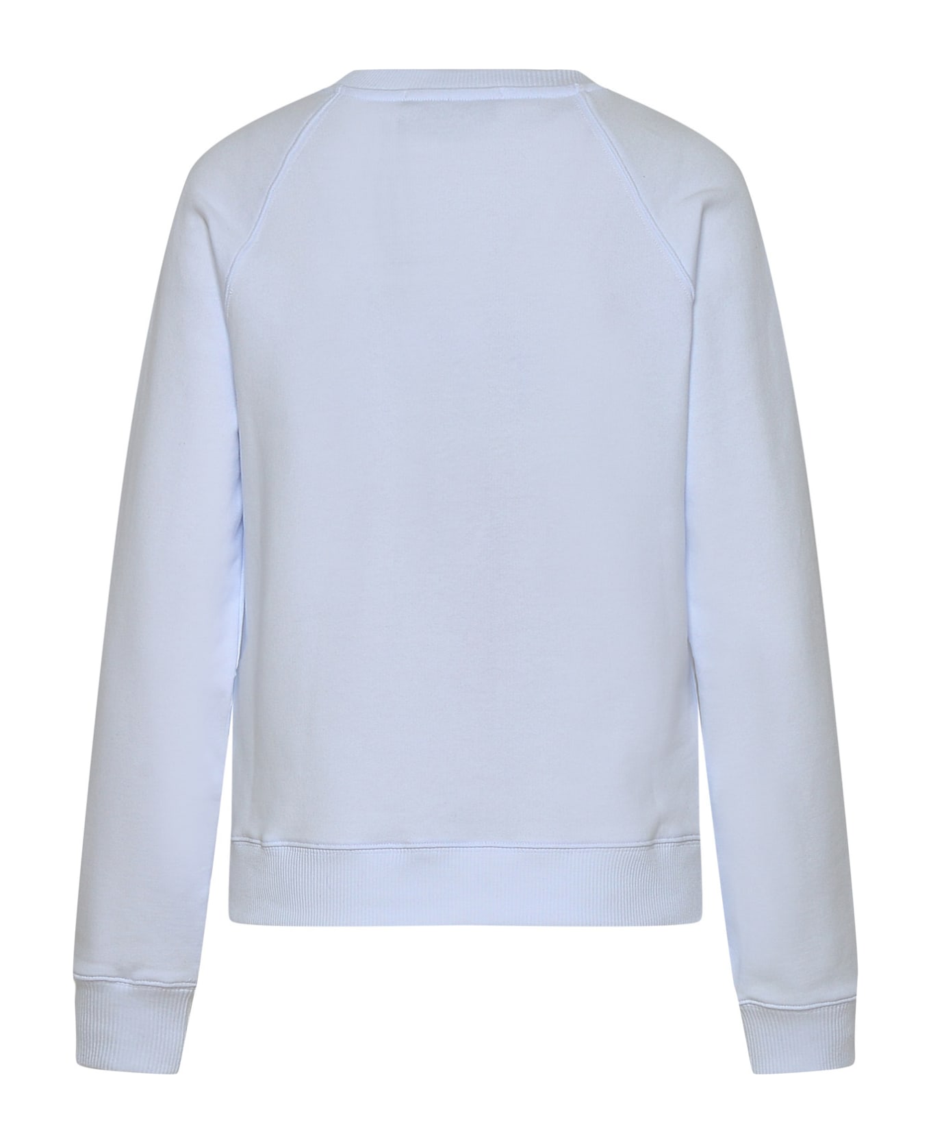 MSGM White Cotton Sweatshirt - Bianco フリース