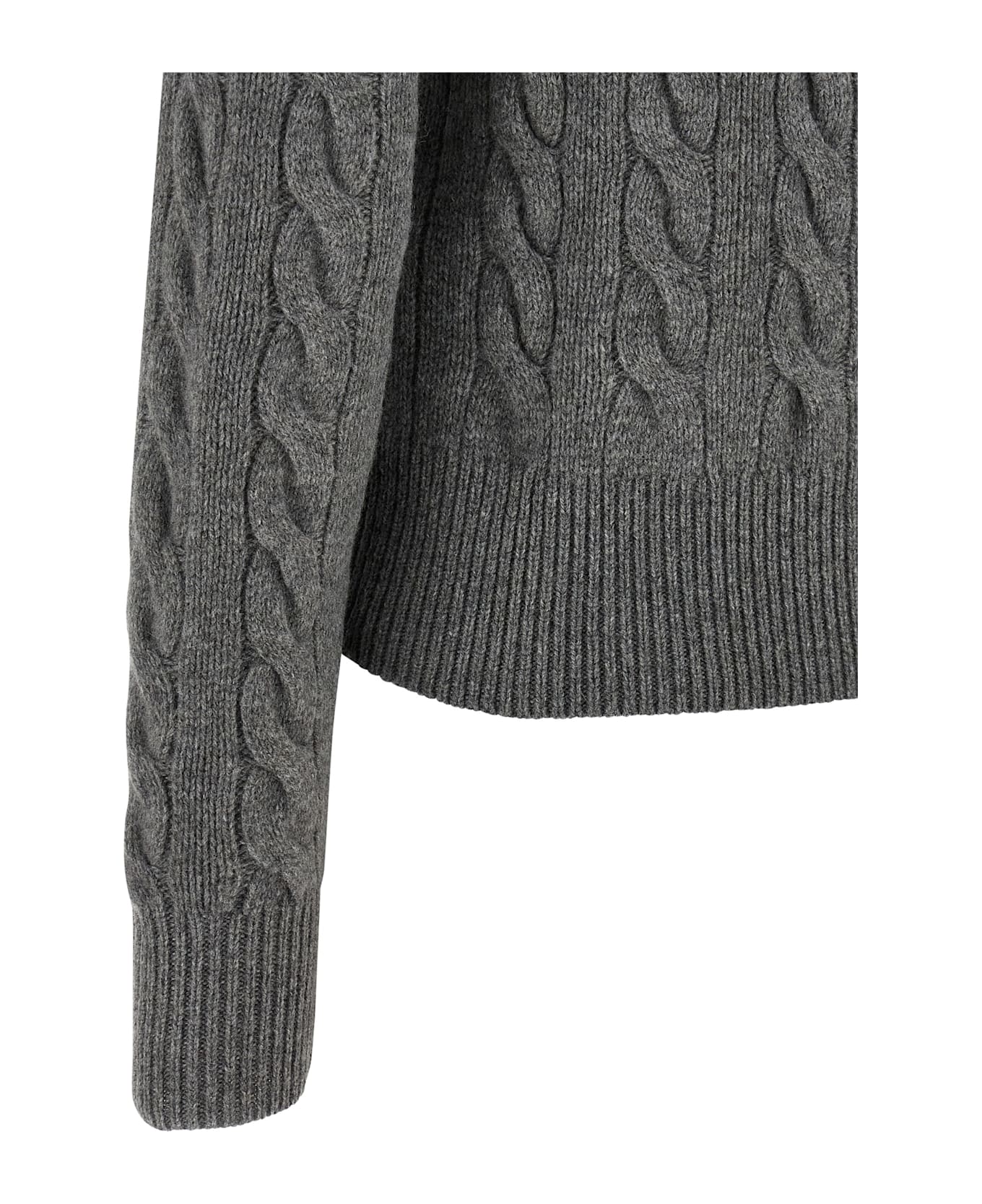 Polo Ralph Lauren Braided Cardigan - Grigio