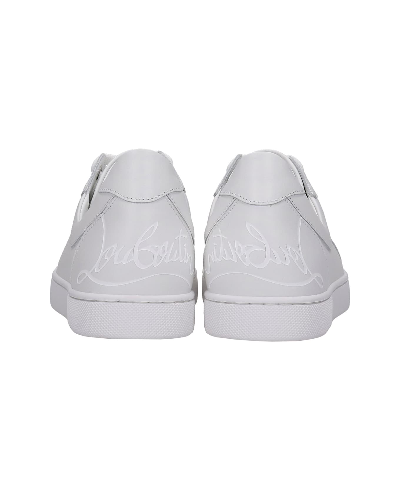 Christian Louboutin Elo Loubi  Sneakers In White Leather - white