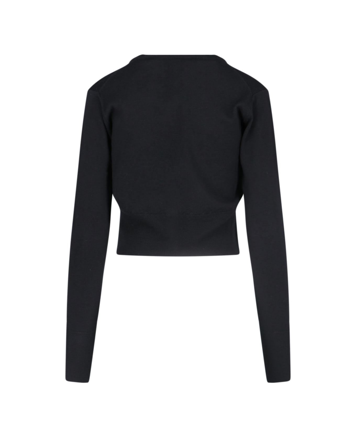 Vivienne Westwood Bea Logo Crop Cardigan - Nero