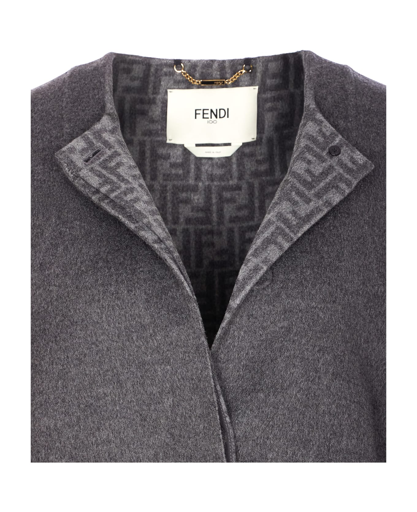 Fendi Ff Motif Jacket - Grey