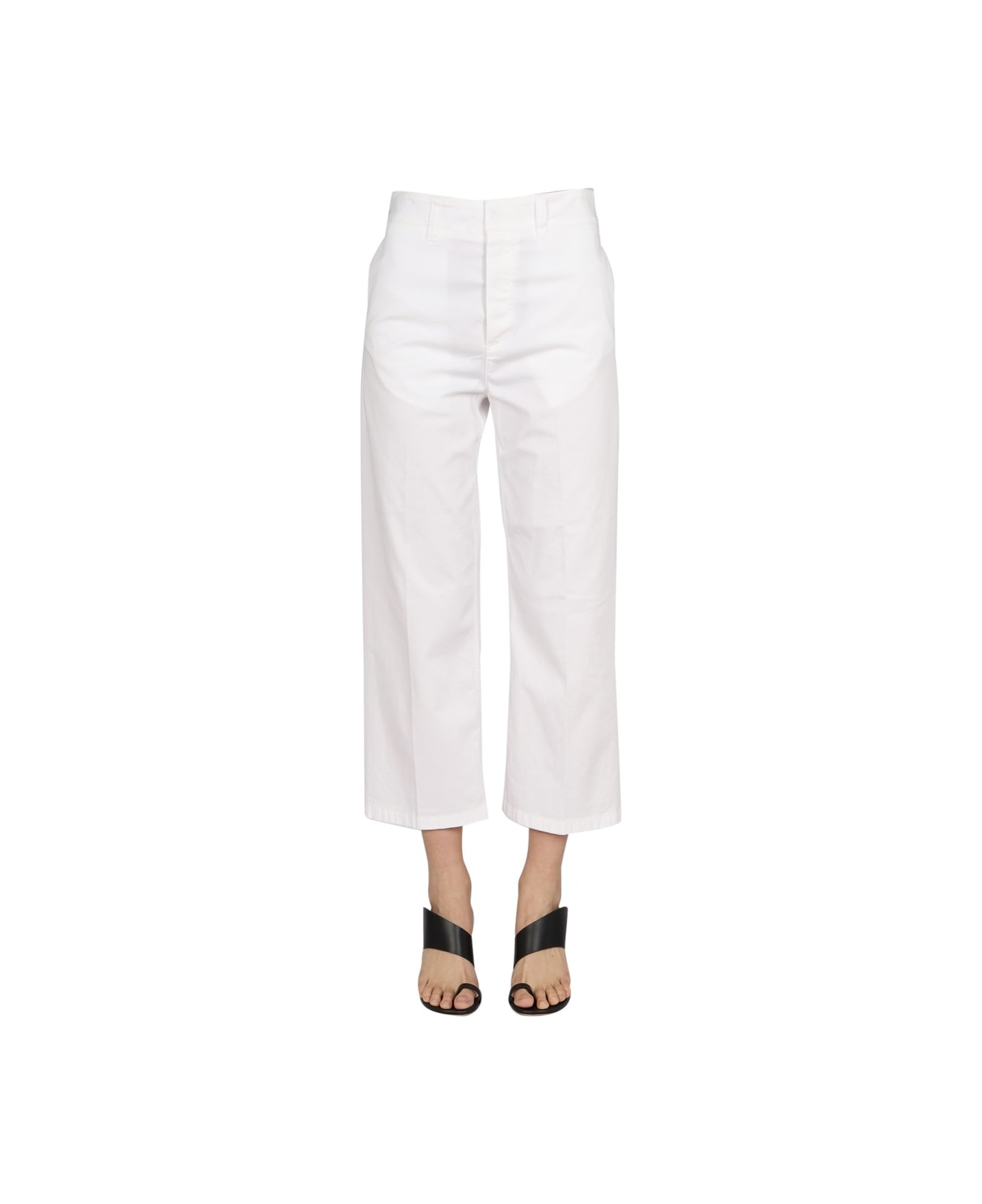 Department Five Cropped Fit Jeans - WHITE