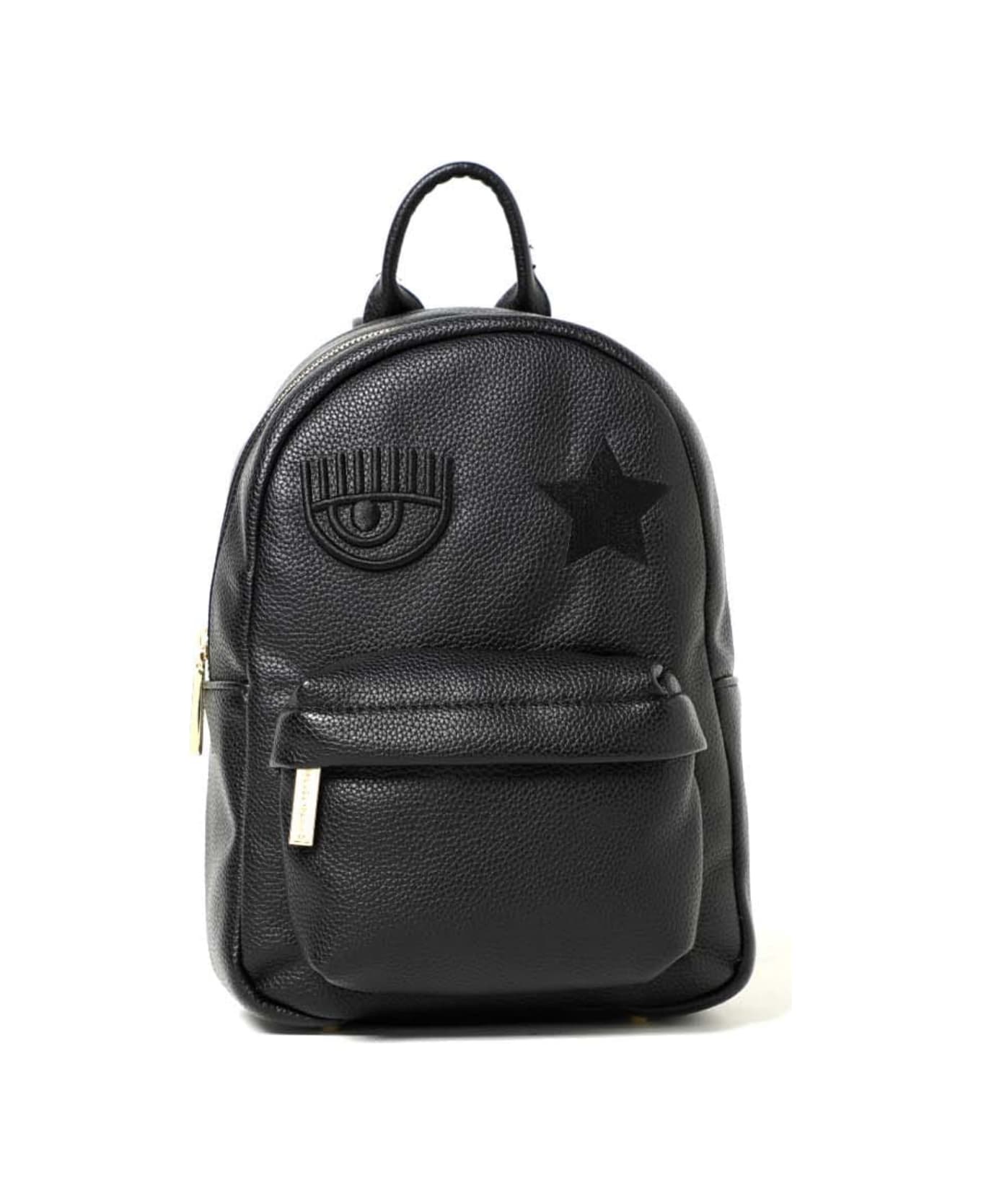 Chiara Ferragni Black Backpack - Black