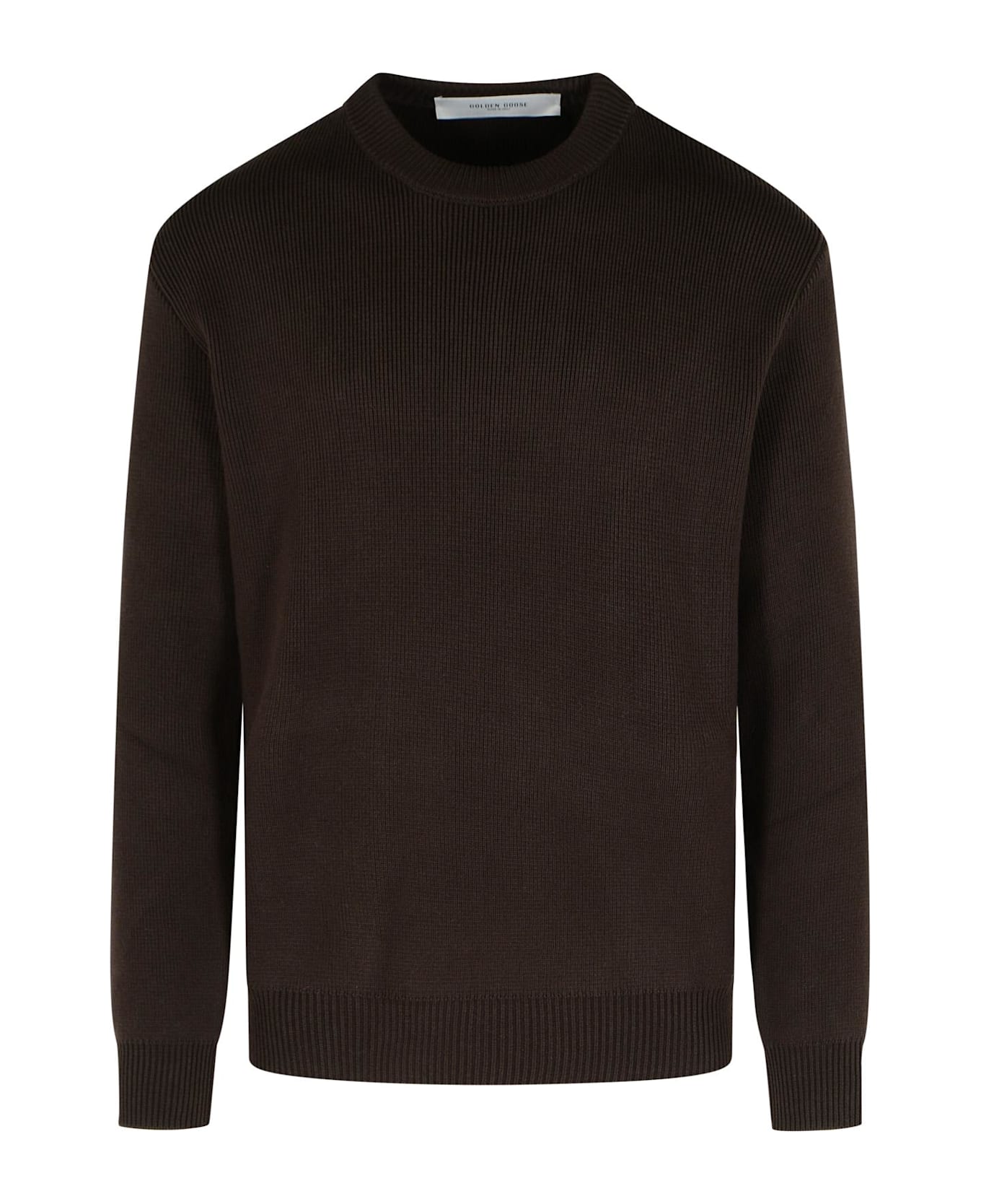 Golden Goose Brown Cotton Sweater - Marrone ニットウェア