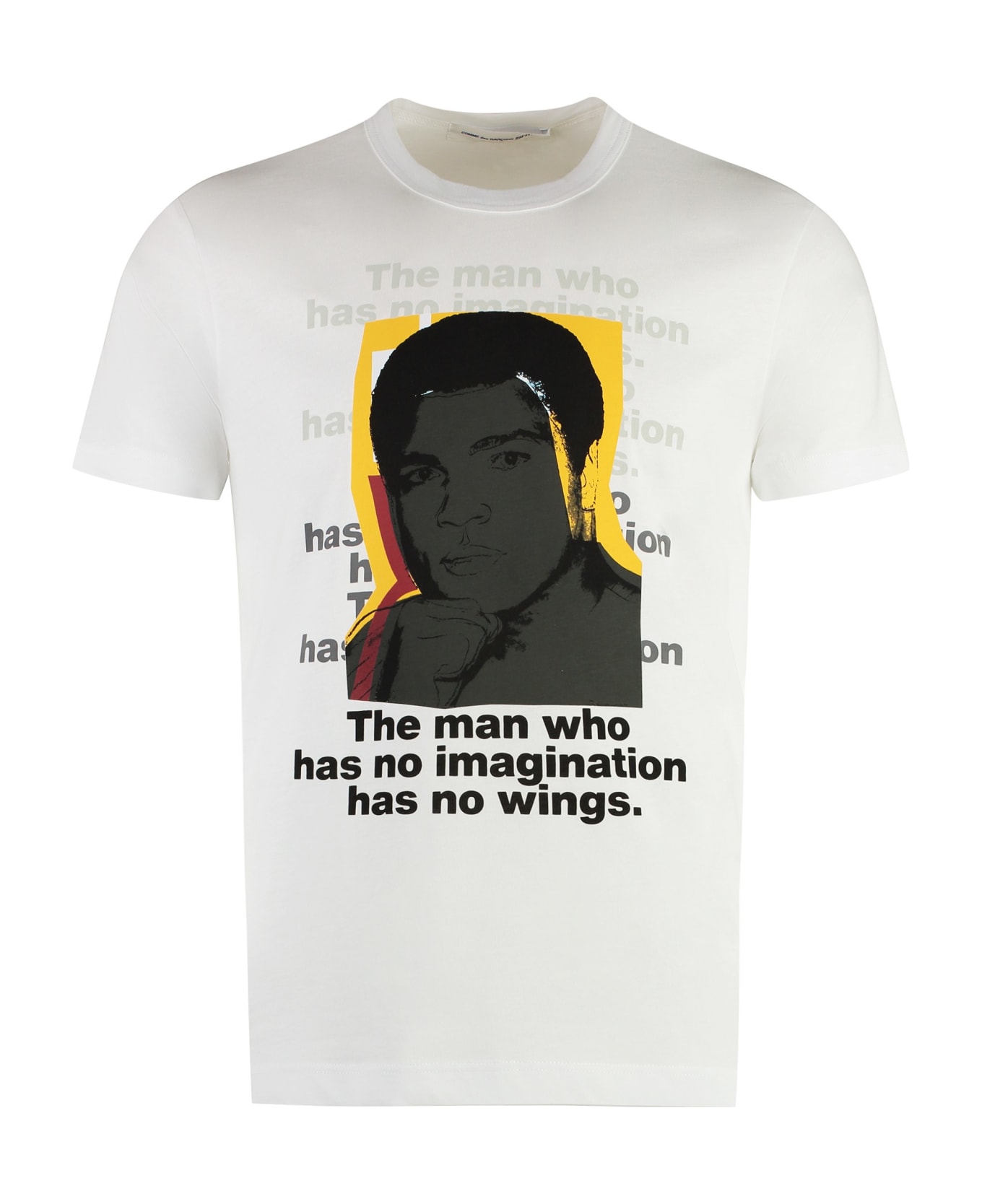 Comme des Garçons Shirt Andy Warhol Print Cotton T-shirt - White