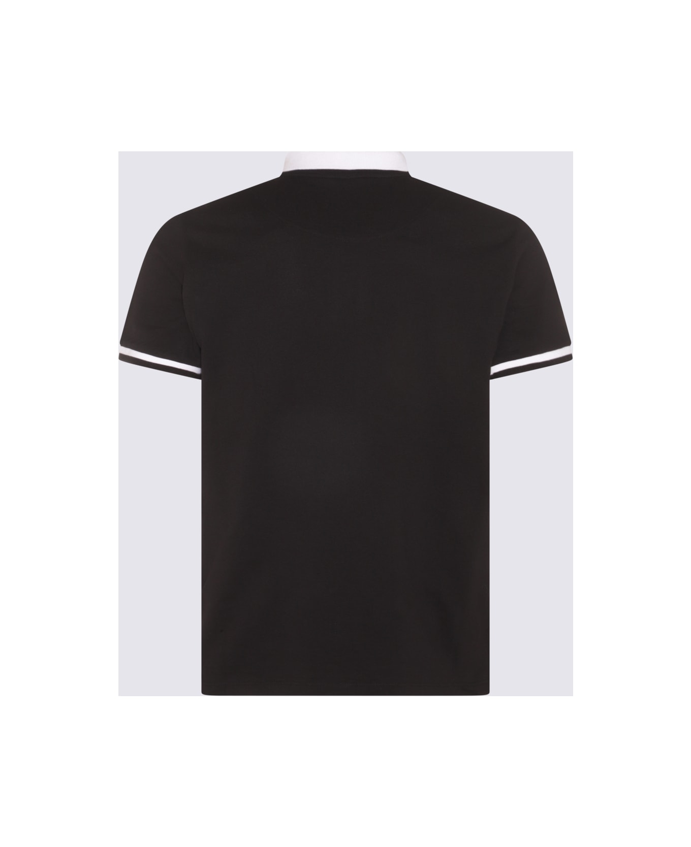 Vivienne Westwood Black And White Cotton Polo Shirt - Black