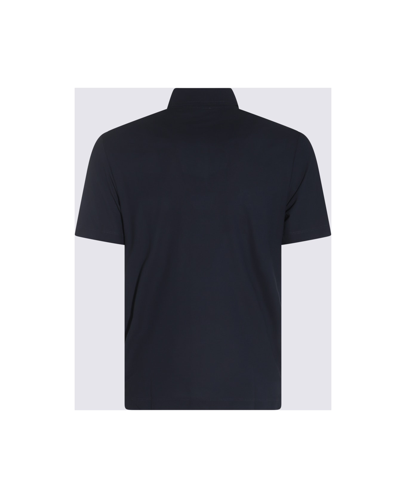 Zanone Blue Cotton Polo Shirt - BLUE