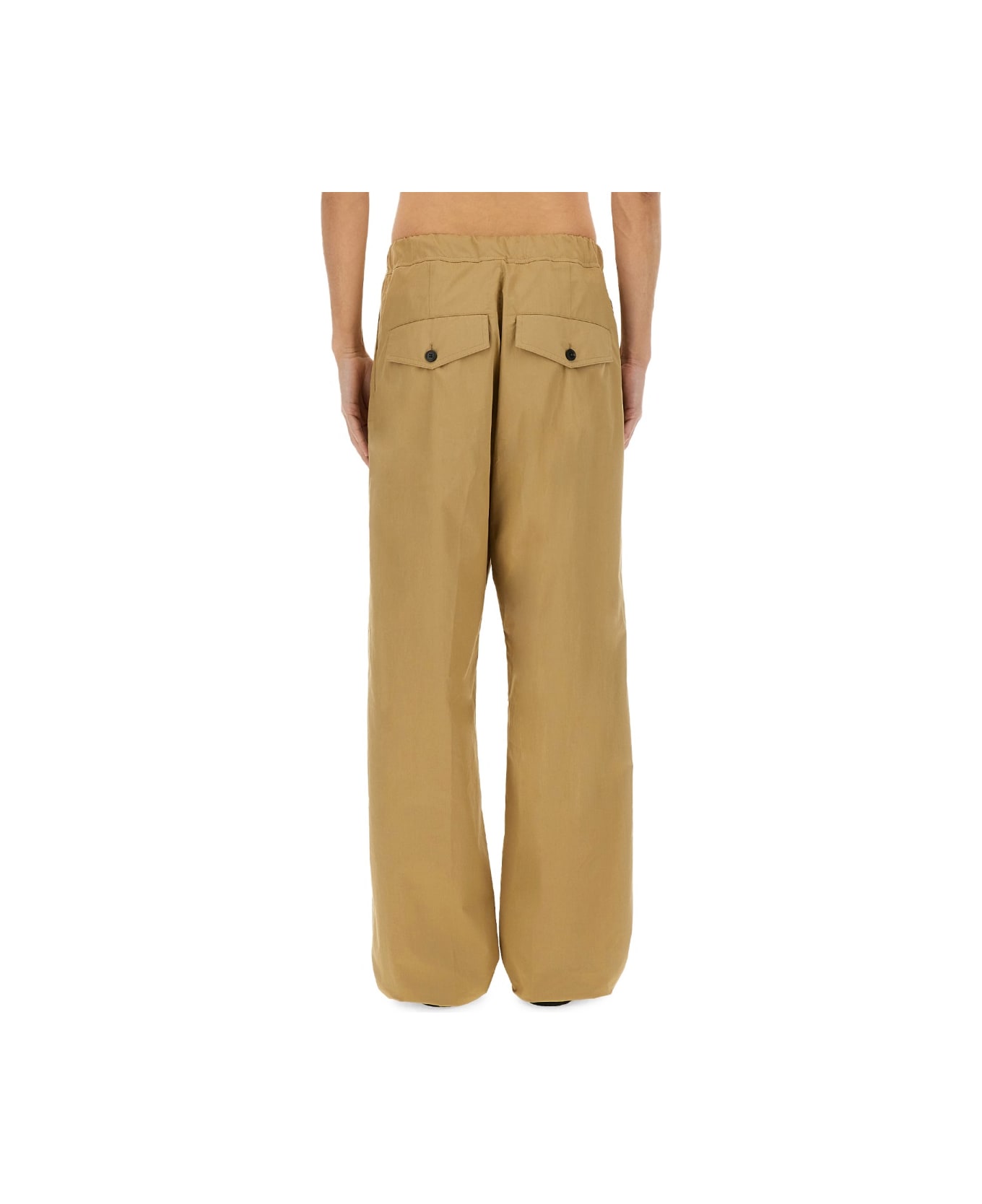 Dries Van Noten Cotton Pants - BEIGE
