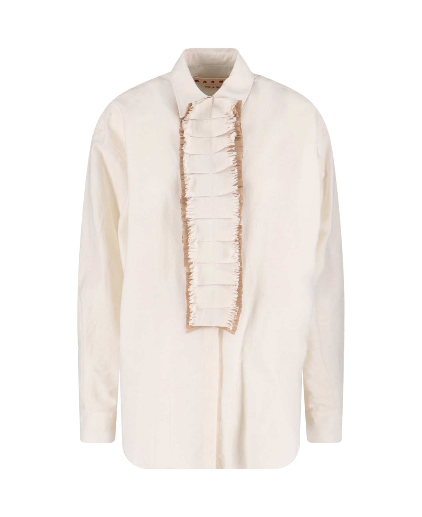 Marni Shirt With Ruffles - White