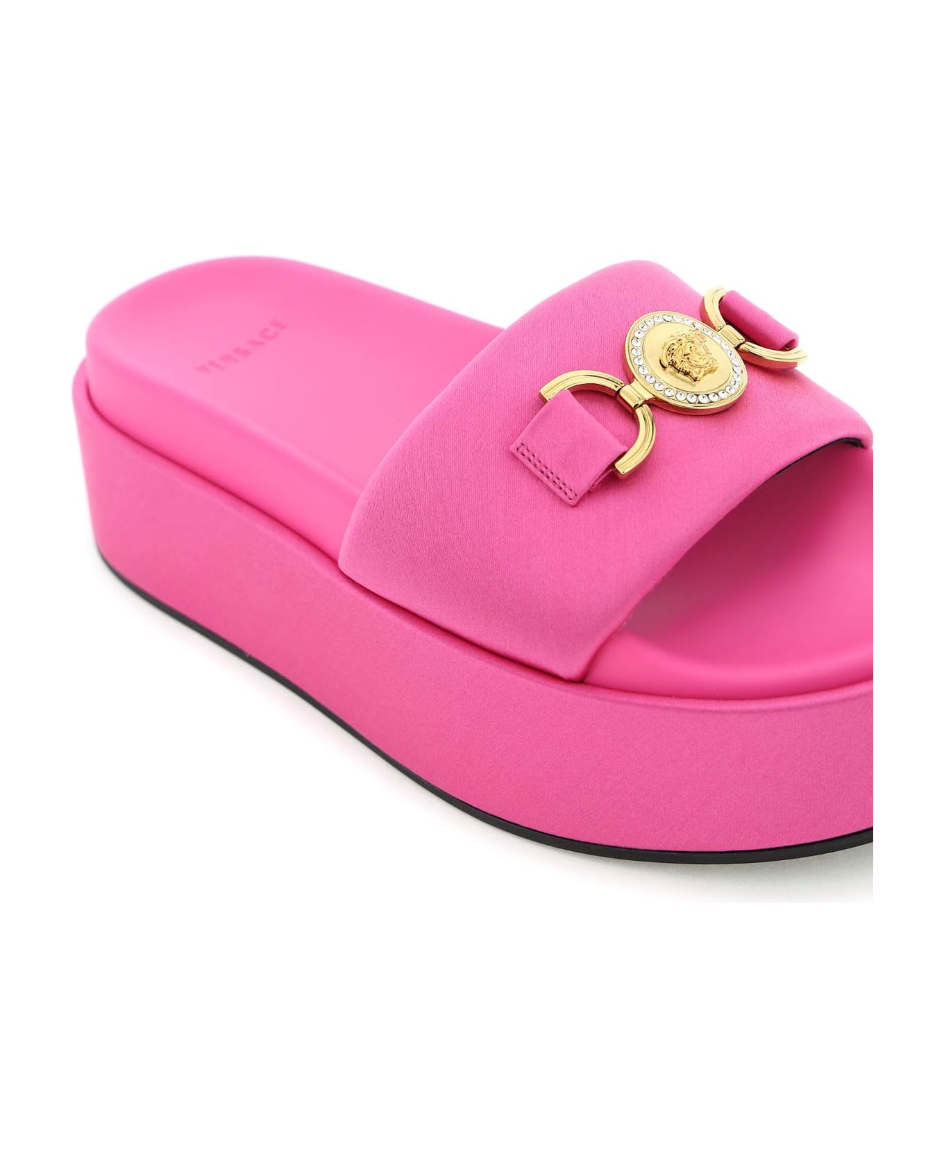 Versace Biggie Medusa Platform Sandals - Pink Paradise-oro Versace