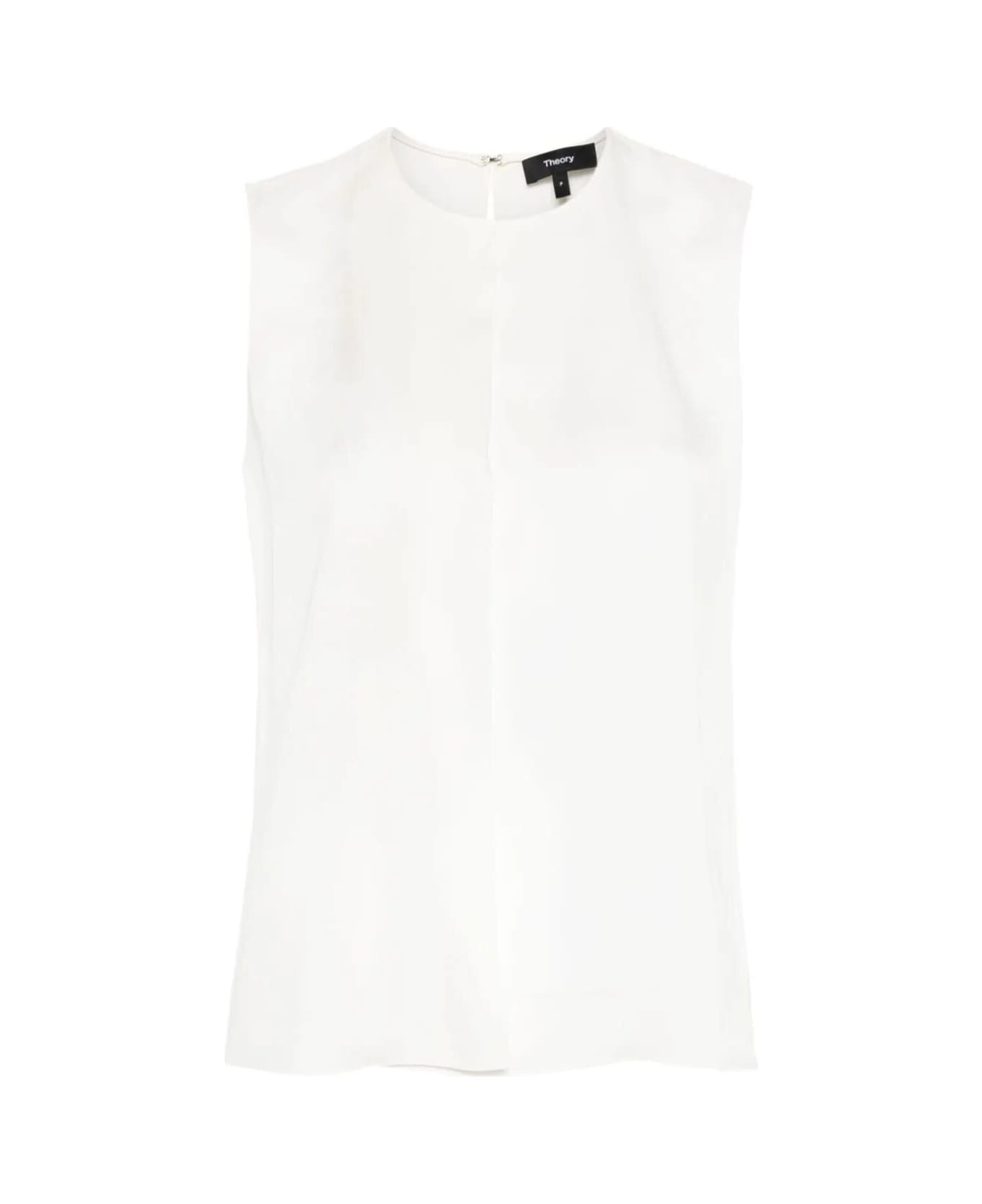 Theory Straight Flap Top - Ivory