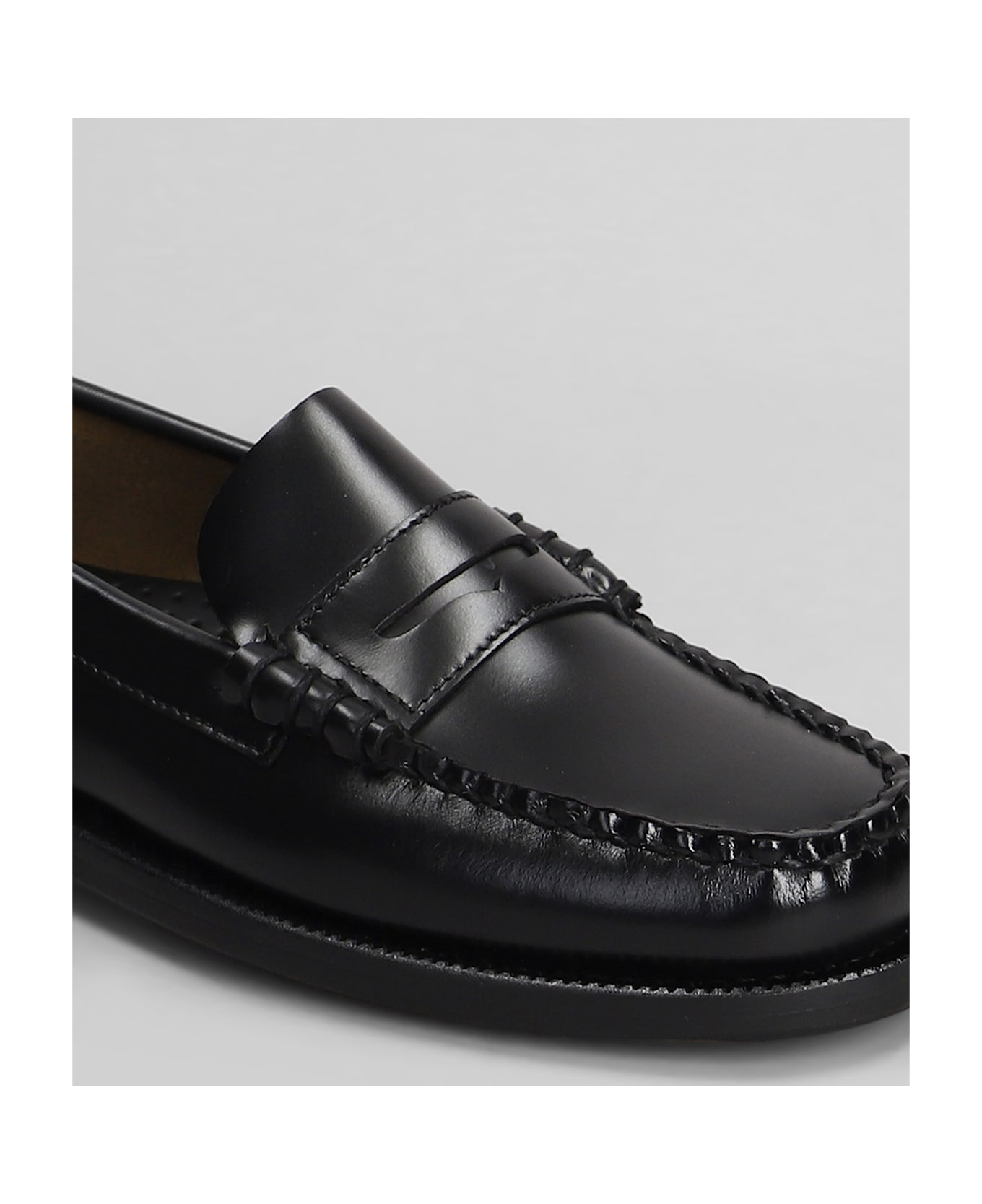 Sebago Classic Dan Loafers In Black Leather - black