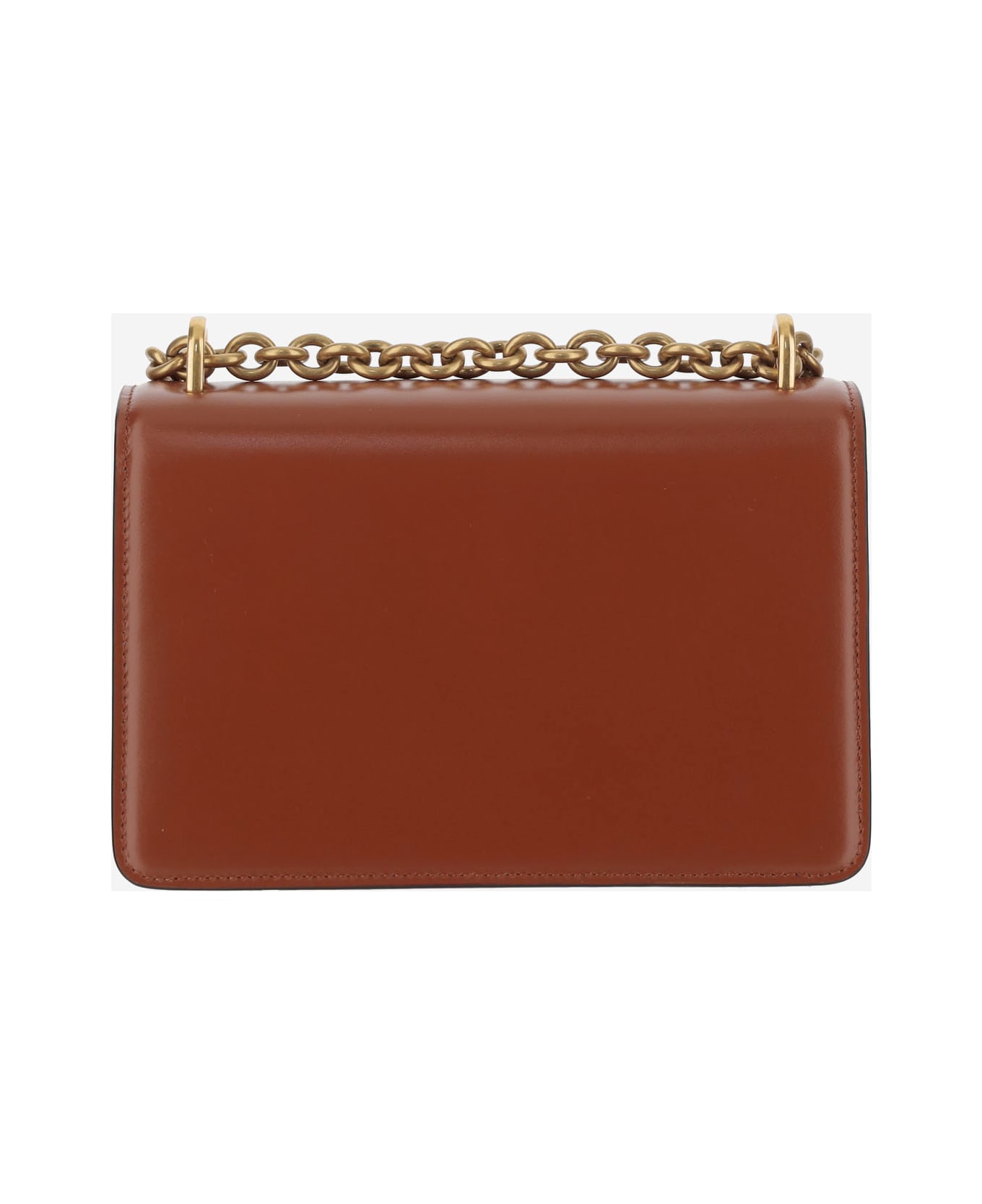 Valentino Garavani Vain Leather Small Shoulder Bag - Brown
