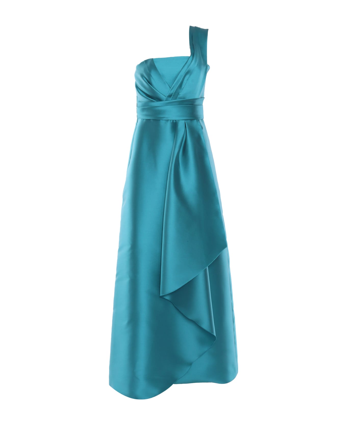 Alberta Ferretti Long Turquoise Dress - LIGHT BLUE