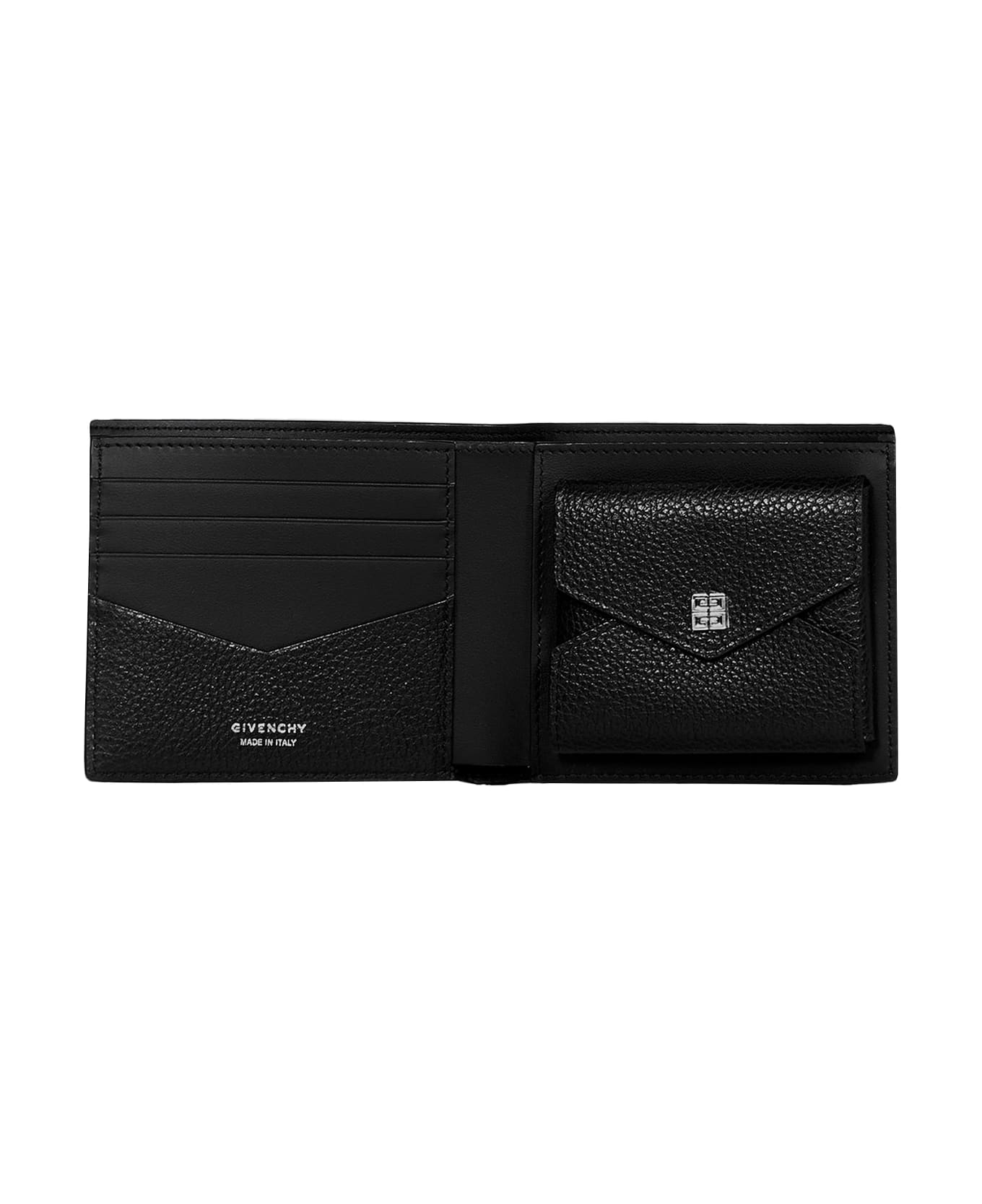 Givenchy Man Black Givenchy College Folding Wallet - Nero