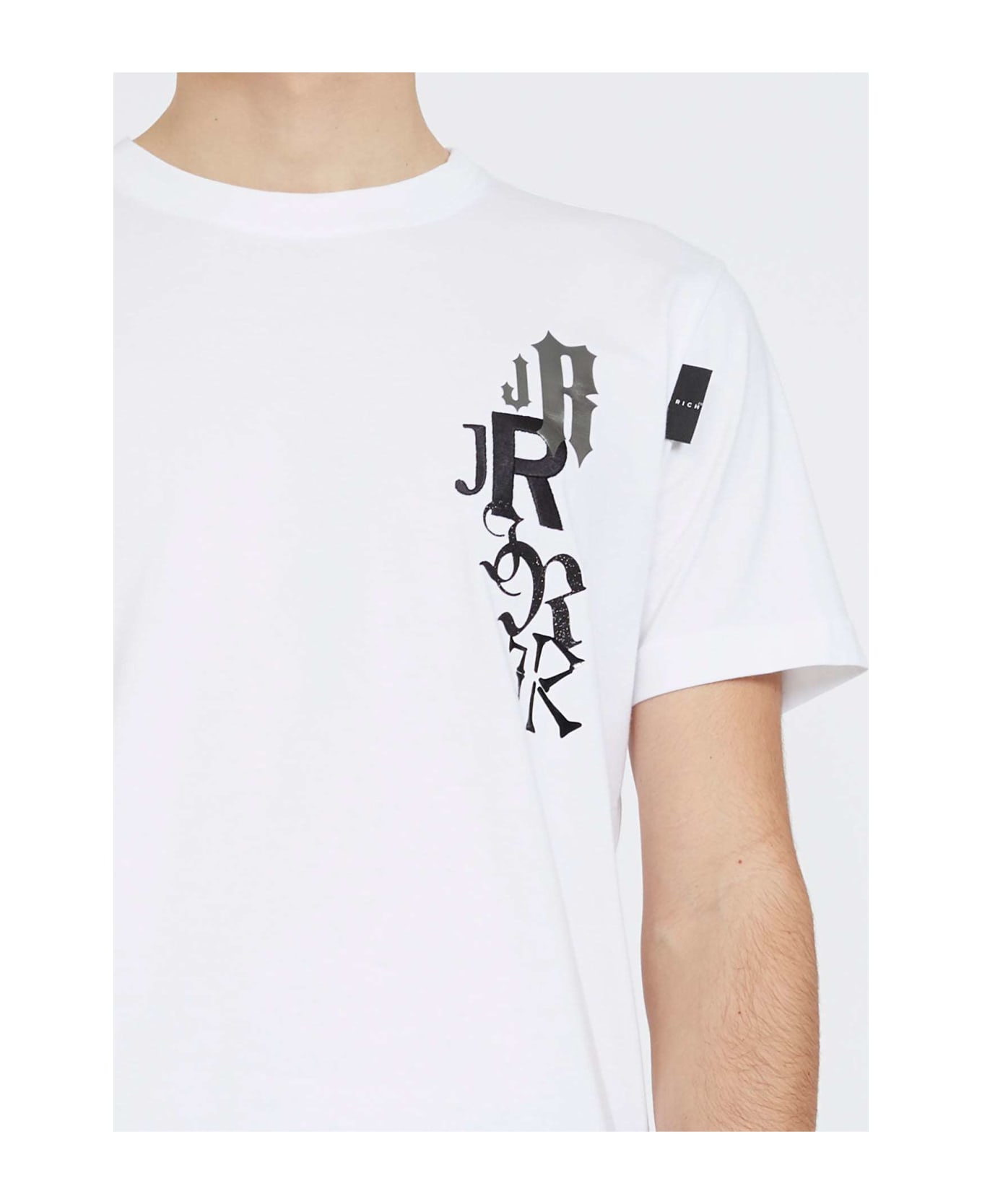 John Richmond T-shirt With Graphics On The Back - Bianco シャツ