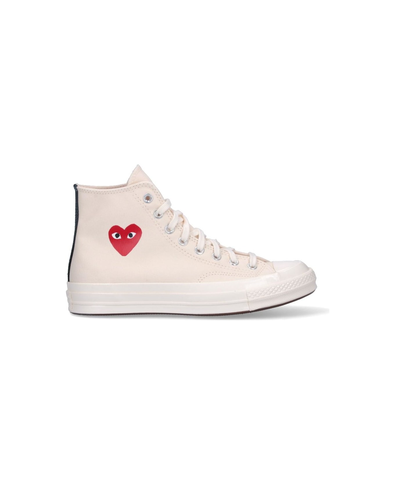 Comme des Garçons Play High Top Converse Chuck 70 Sneakers - White