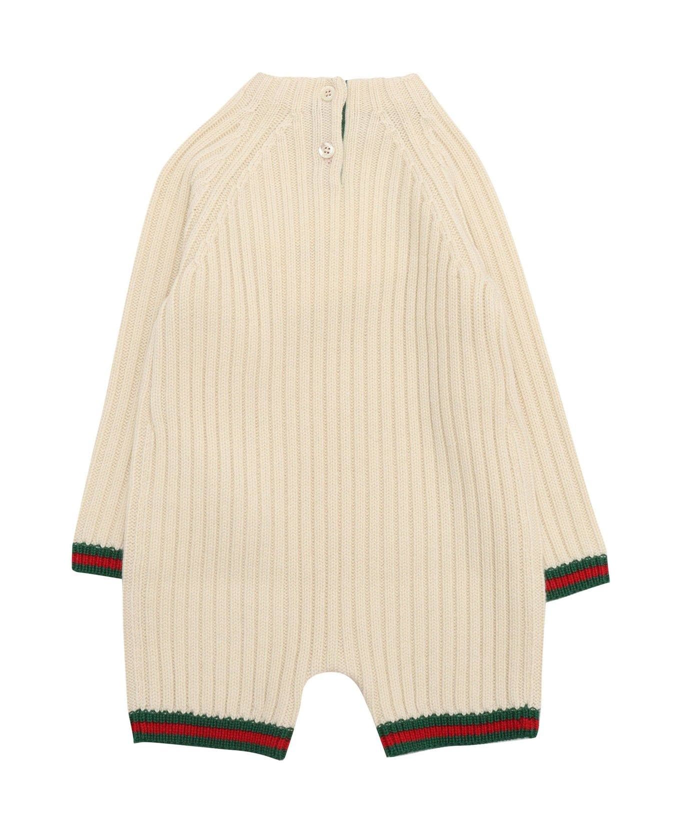 Gucci Ribbed Romper - White