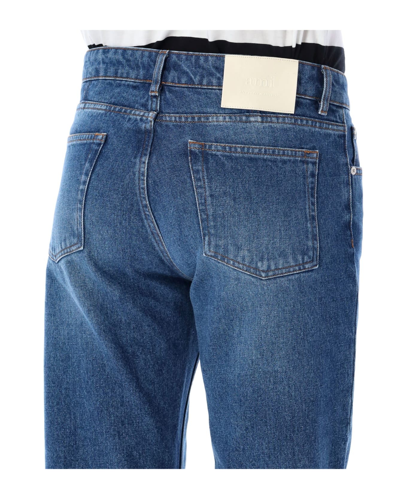 Ami Alexandre Mattiussi Straight Fit Jeans - USED BLUE