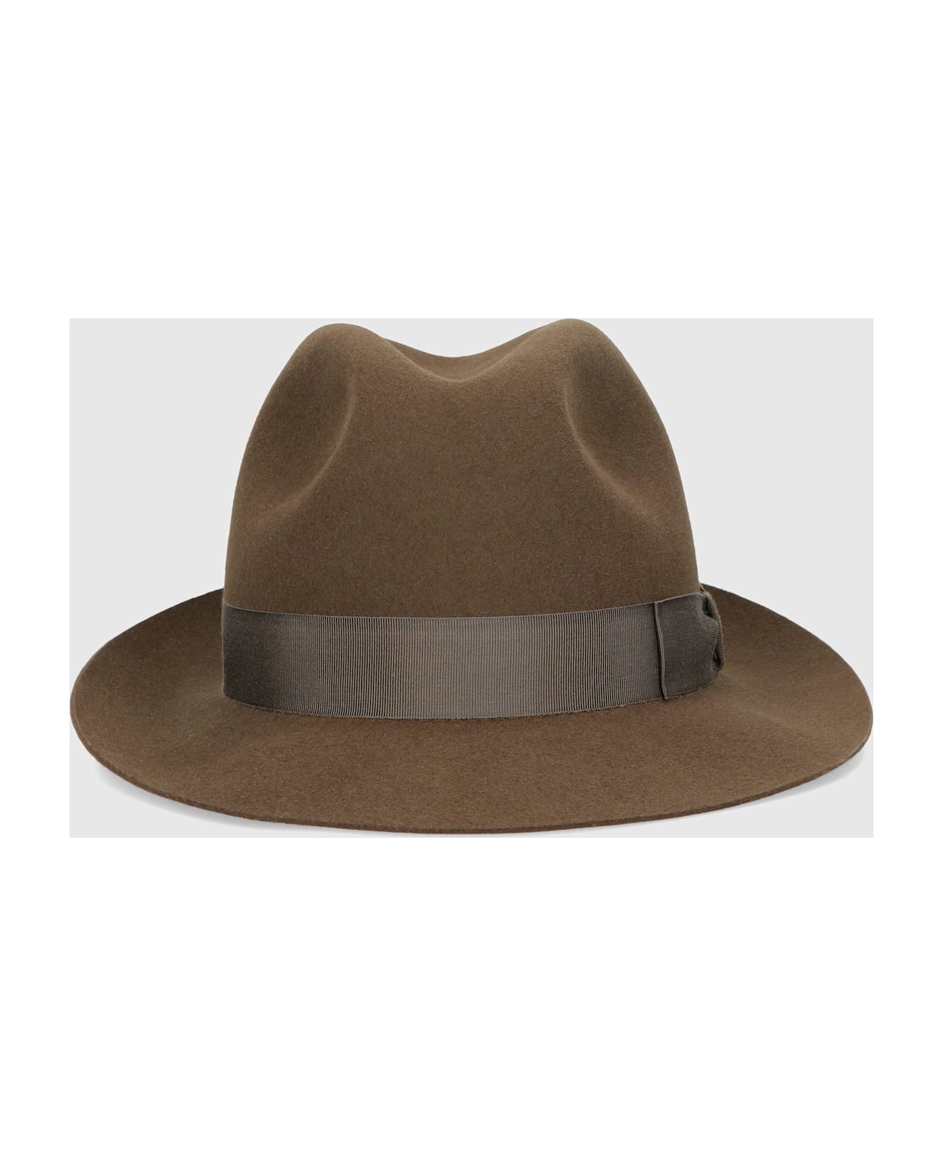 Borsalino Damiano Marengo Felt - BROWN, TONE ON TONE HATBAND