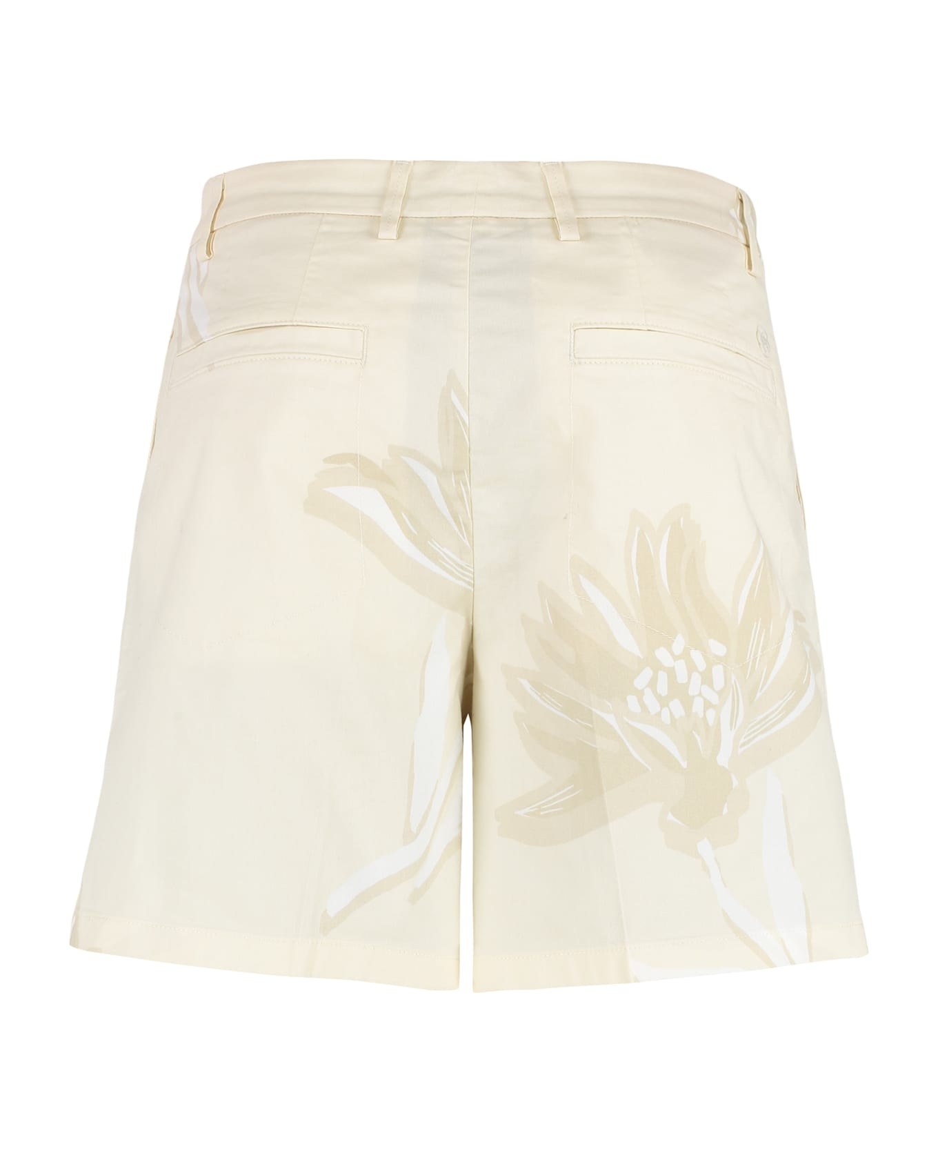 Hugo Boss Cotton Bermuda Shorts - panna