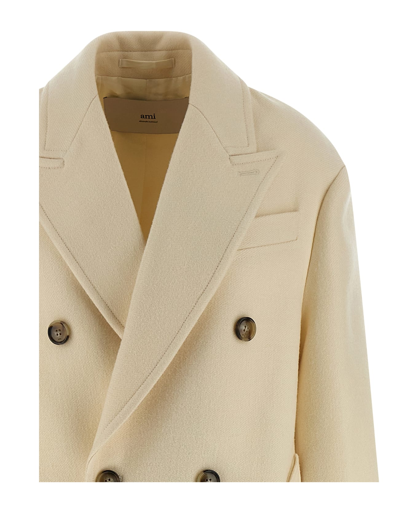Ami Alexandre Mattiussi Double-breasted Coat - White