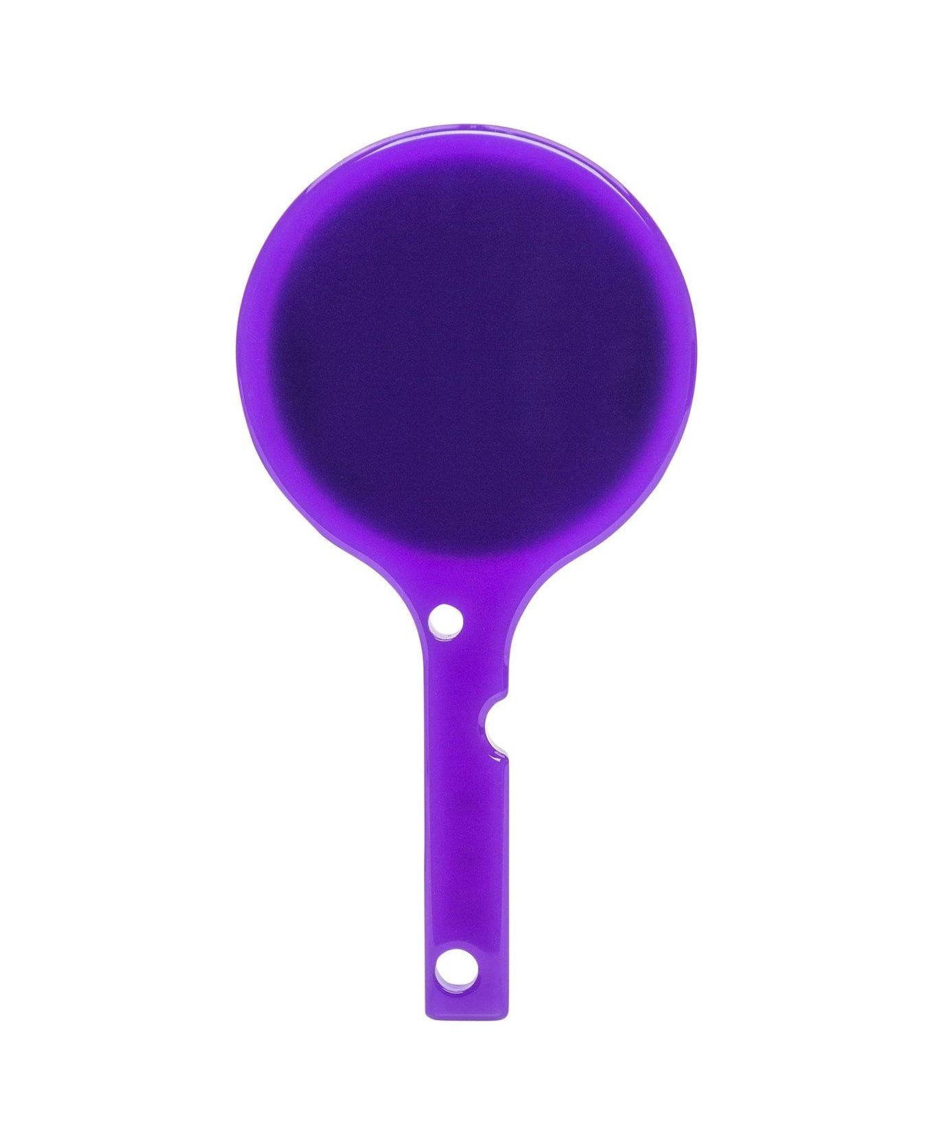 Off-White Logo Printed Hand Mirror - Purple
