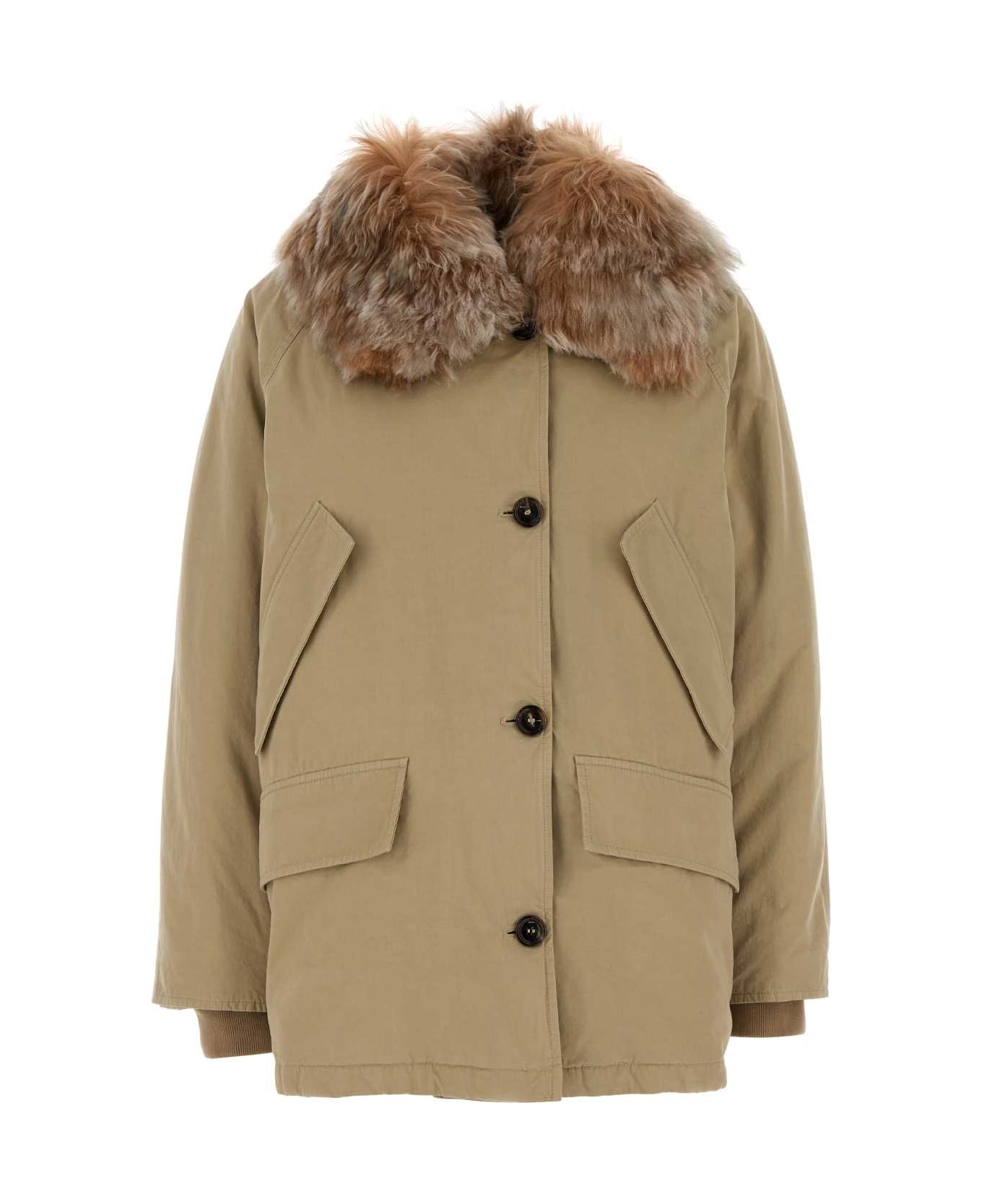 Prada Beige Cotton Down Jacket - CORDA