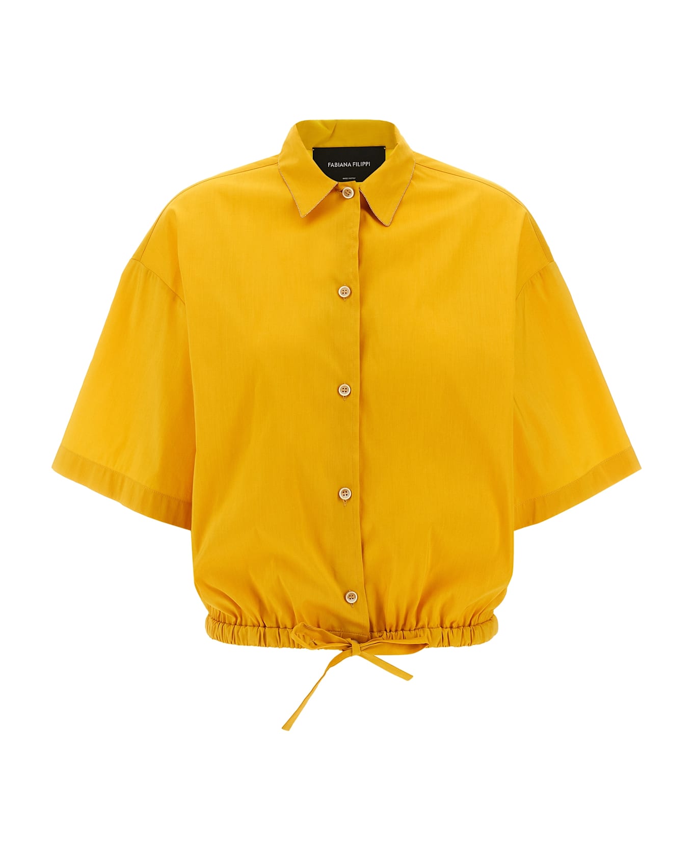 Fabiana Filippi Rhinestone Shirt - Yellow