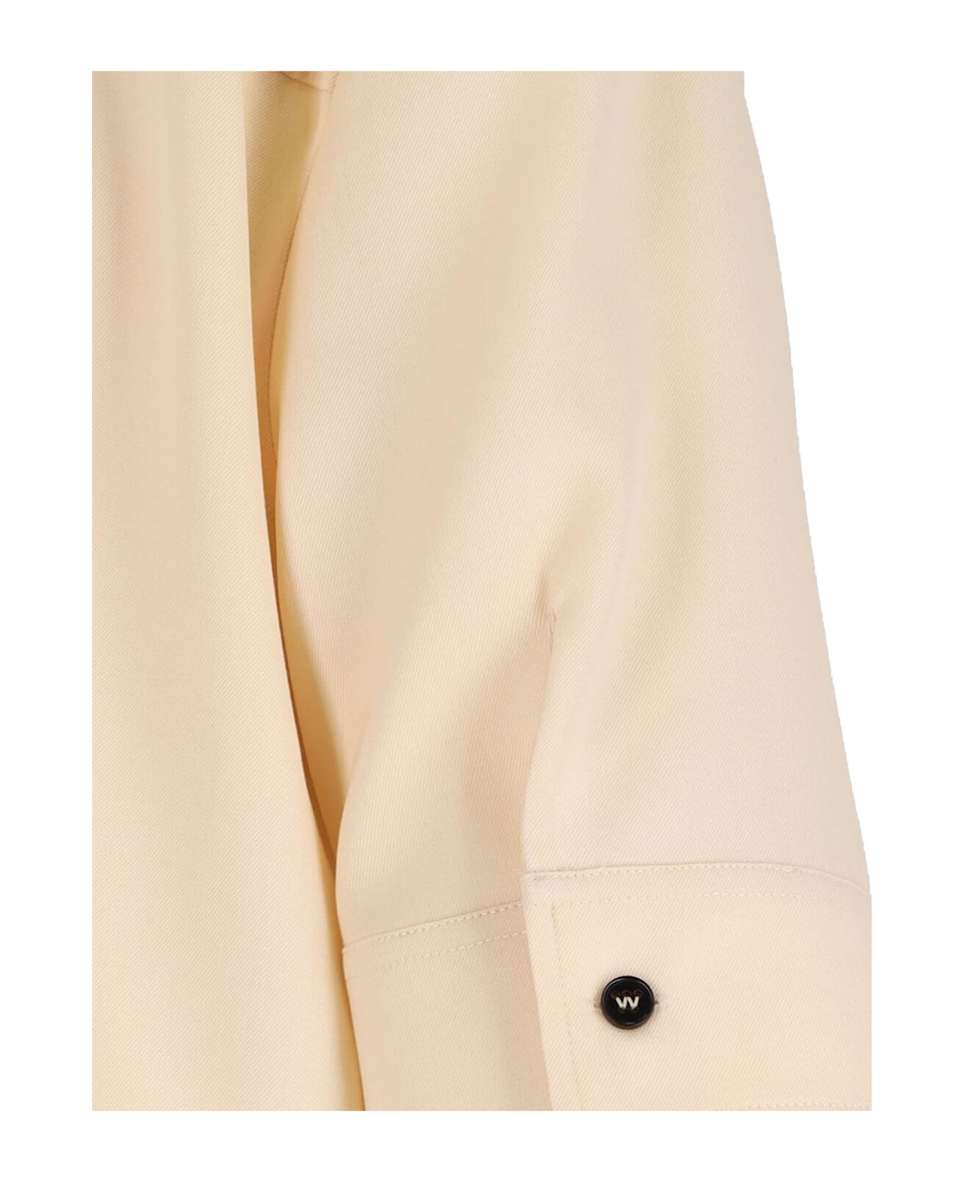 Jil Sander Midi Shirt Dress - Cream