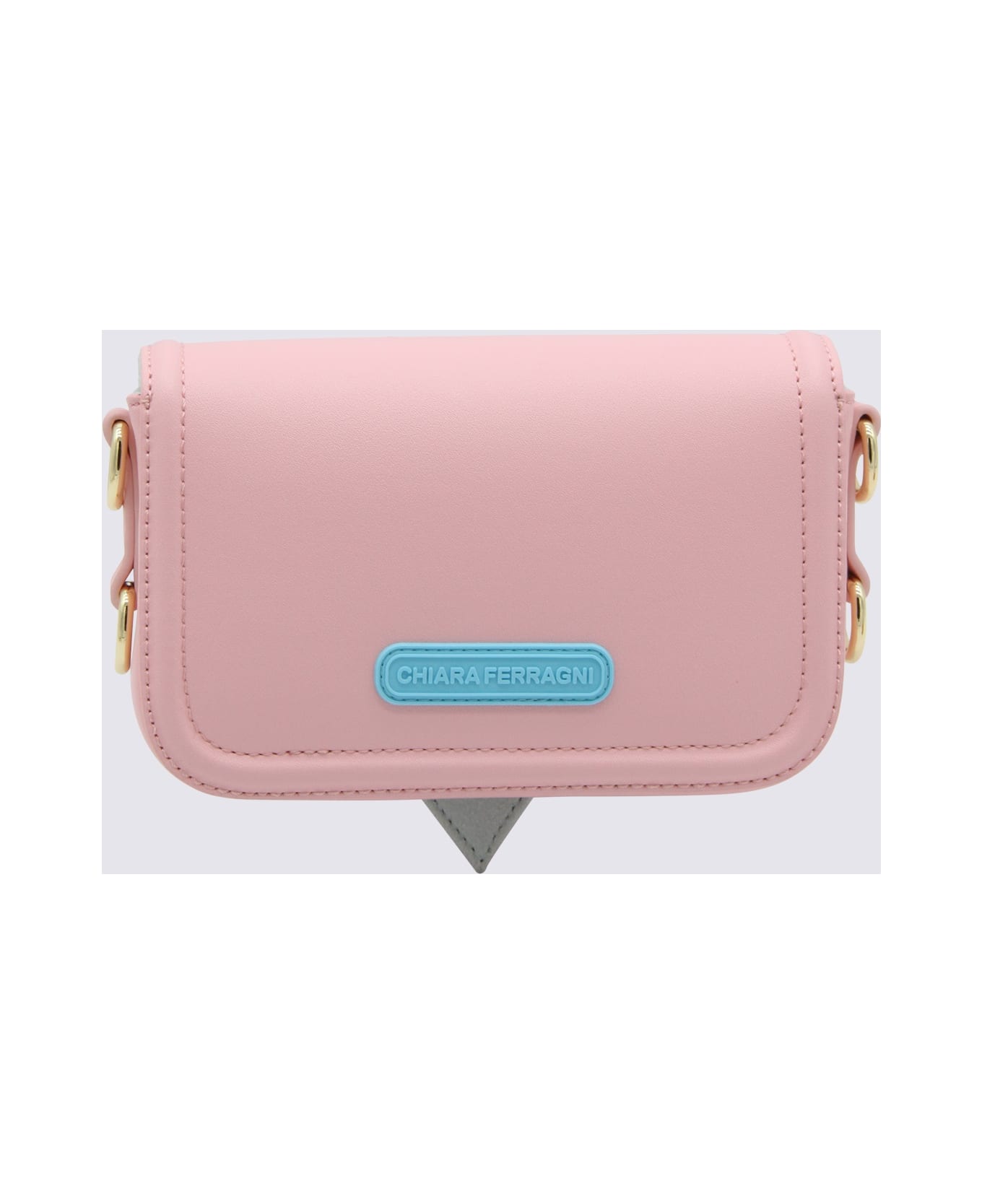 Chiara Ferragni Pink Faux Leather Eyelike Shoulder Bag - FAIRY TALE