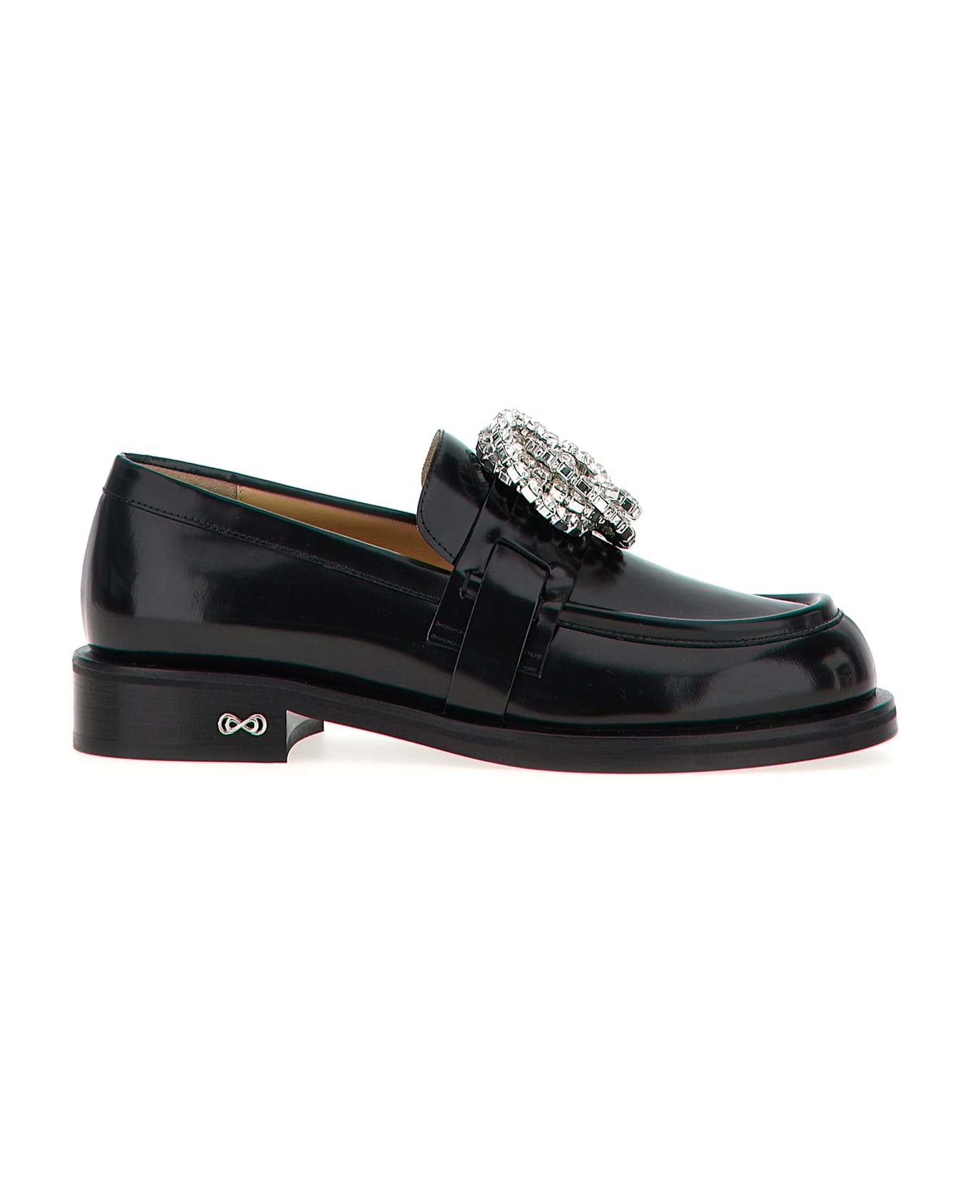 Mach & Mach 'galaxy Black' Loafers - Black  