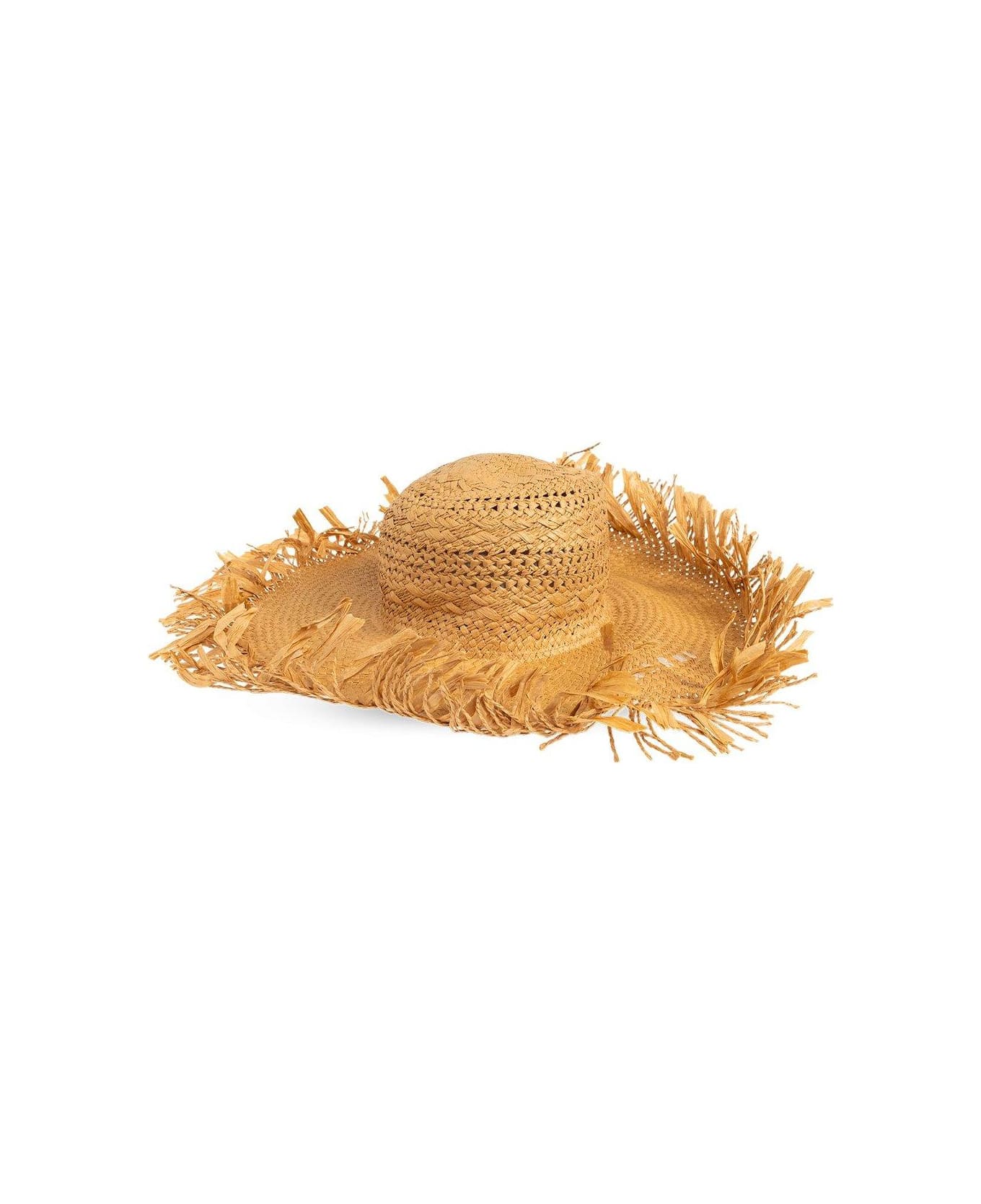 Marni Logo Detailed Sun Hat - Ivory 帽子