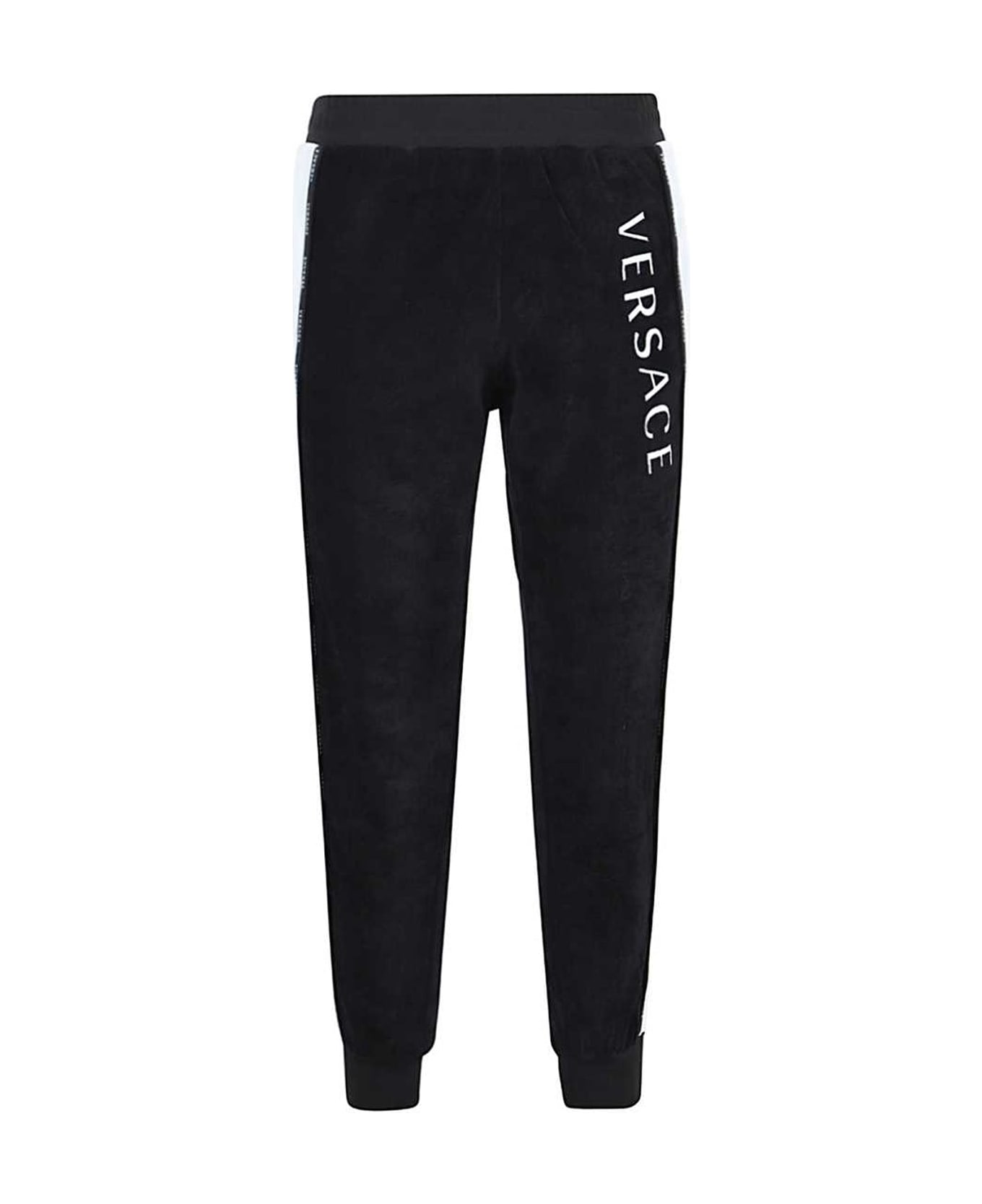 Versace Logo Sweatpants - Black