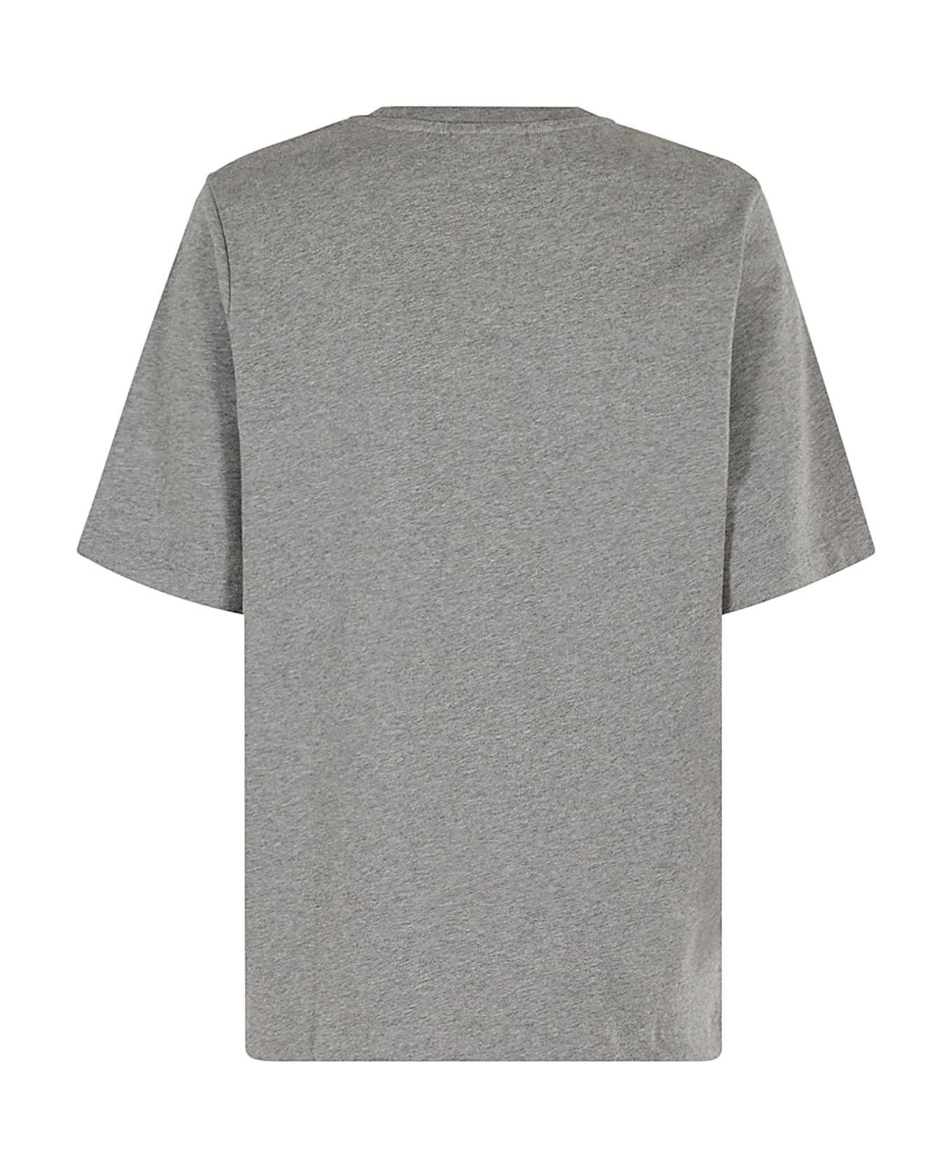 Maison Kitsuné Bold Fox Head Patch Comfort Tee Shirt - Medium Grey Melange