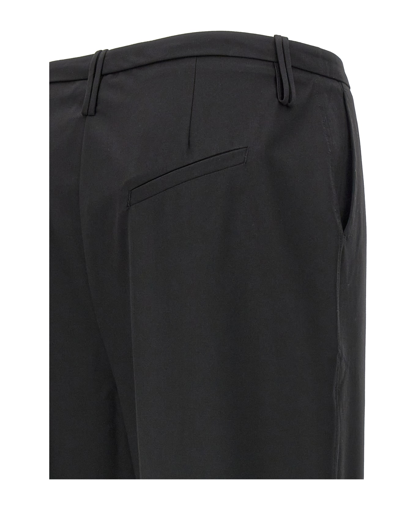 Ganni Pleated Trousers - Black  