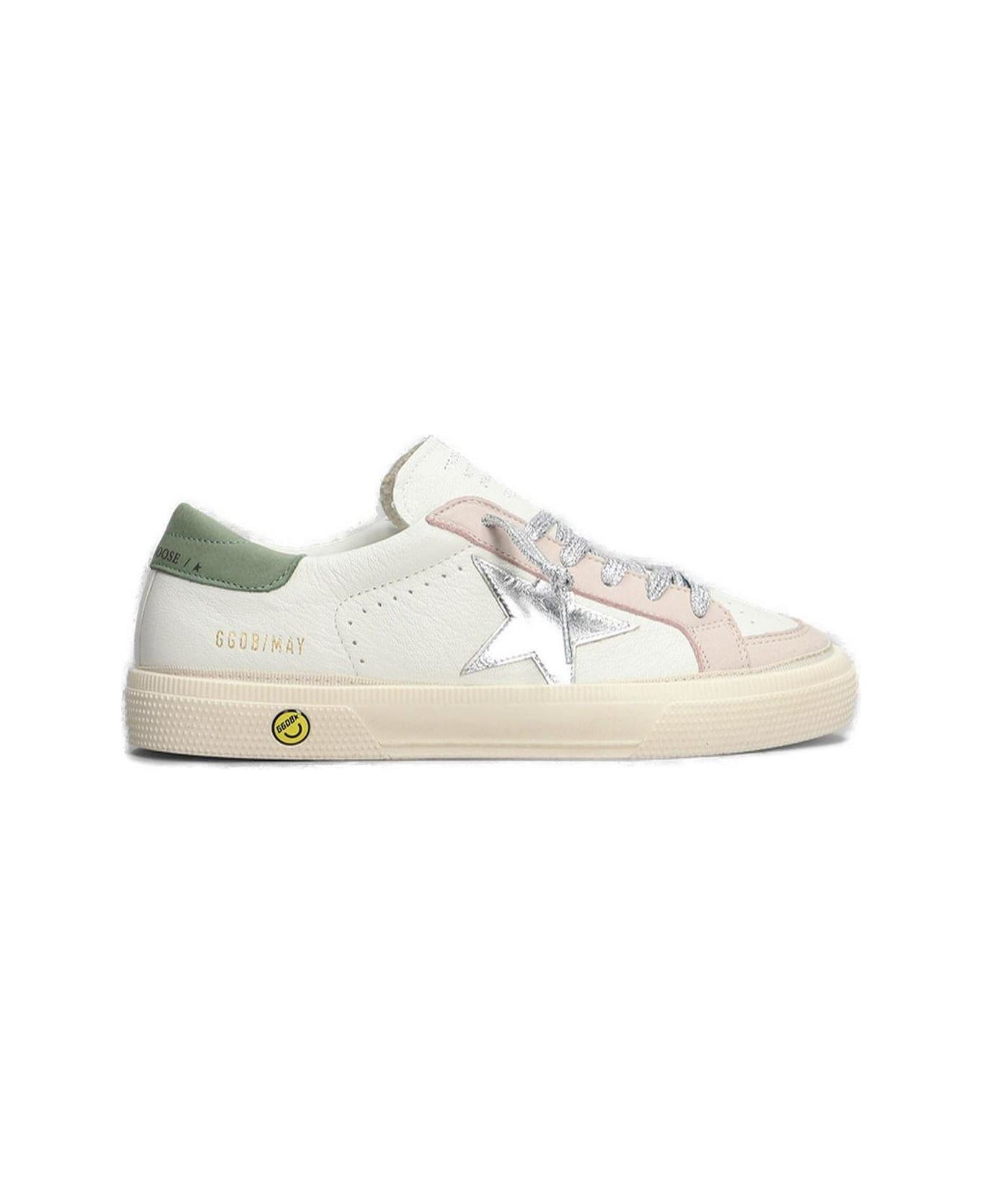Golden Goose May Lace-up Sneakers - WHITE