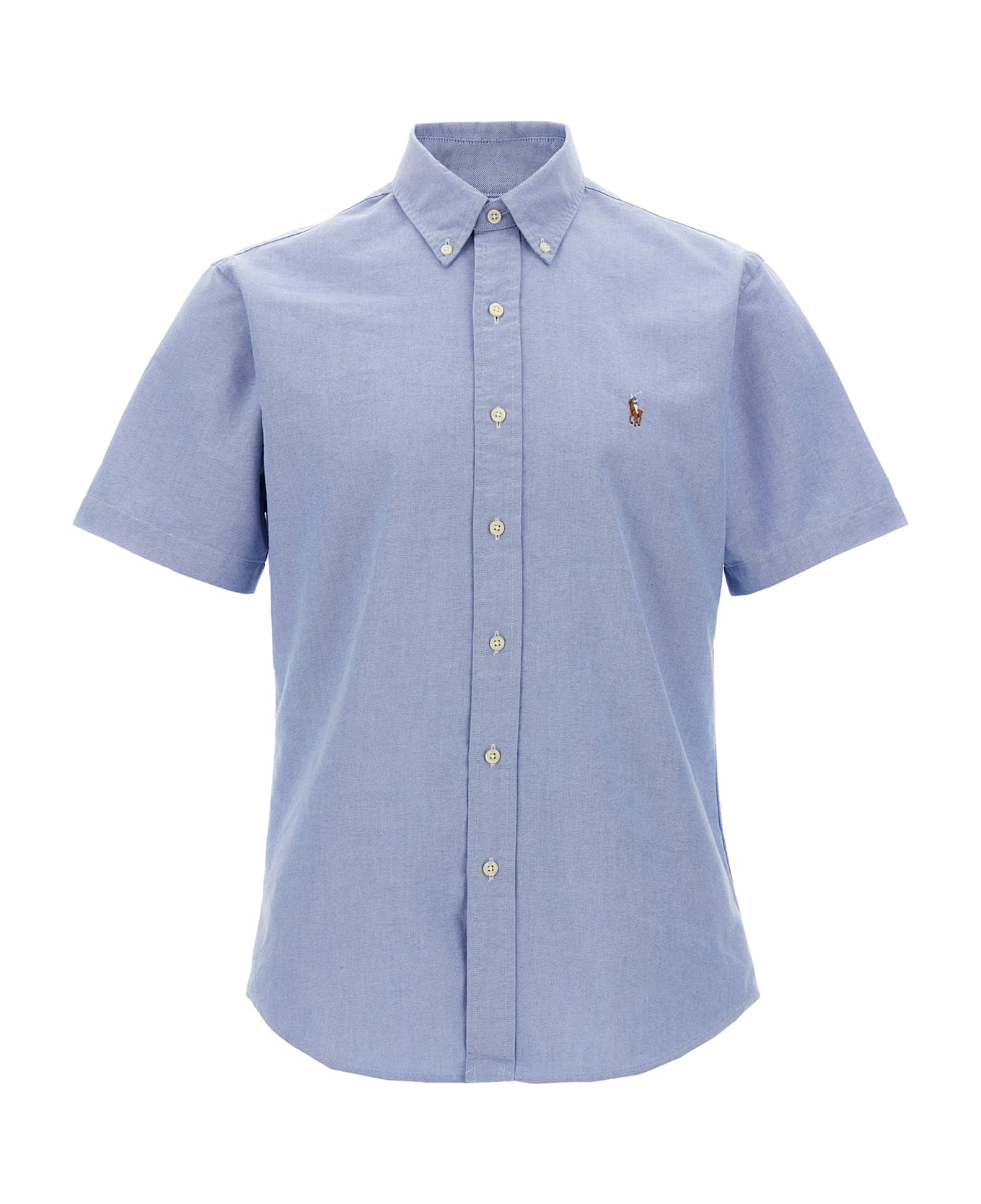 Polo Ralph Lauren Logo Embroidery Shirt - Light Blue