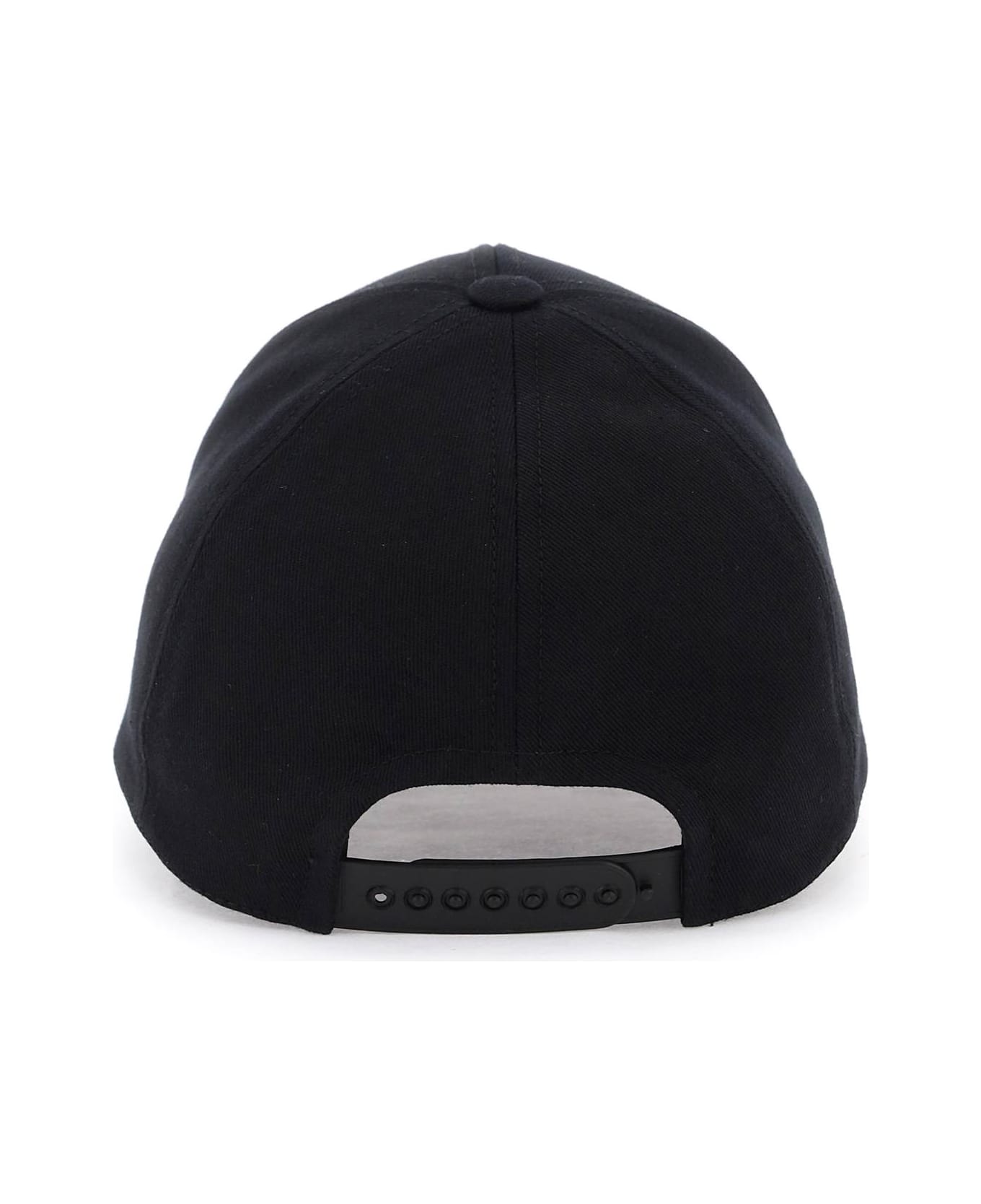 Courrèges Cotton Baseball Cap - BLACK (Black) 帽子