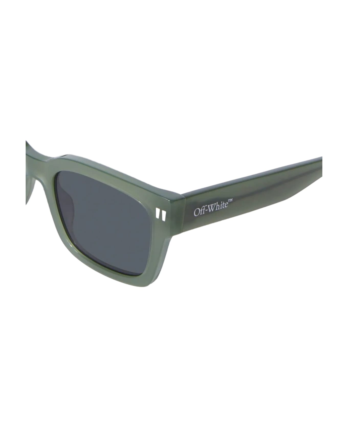 Off-White Midland Sunglasses - olive green サングラス