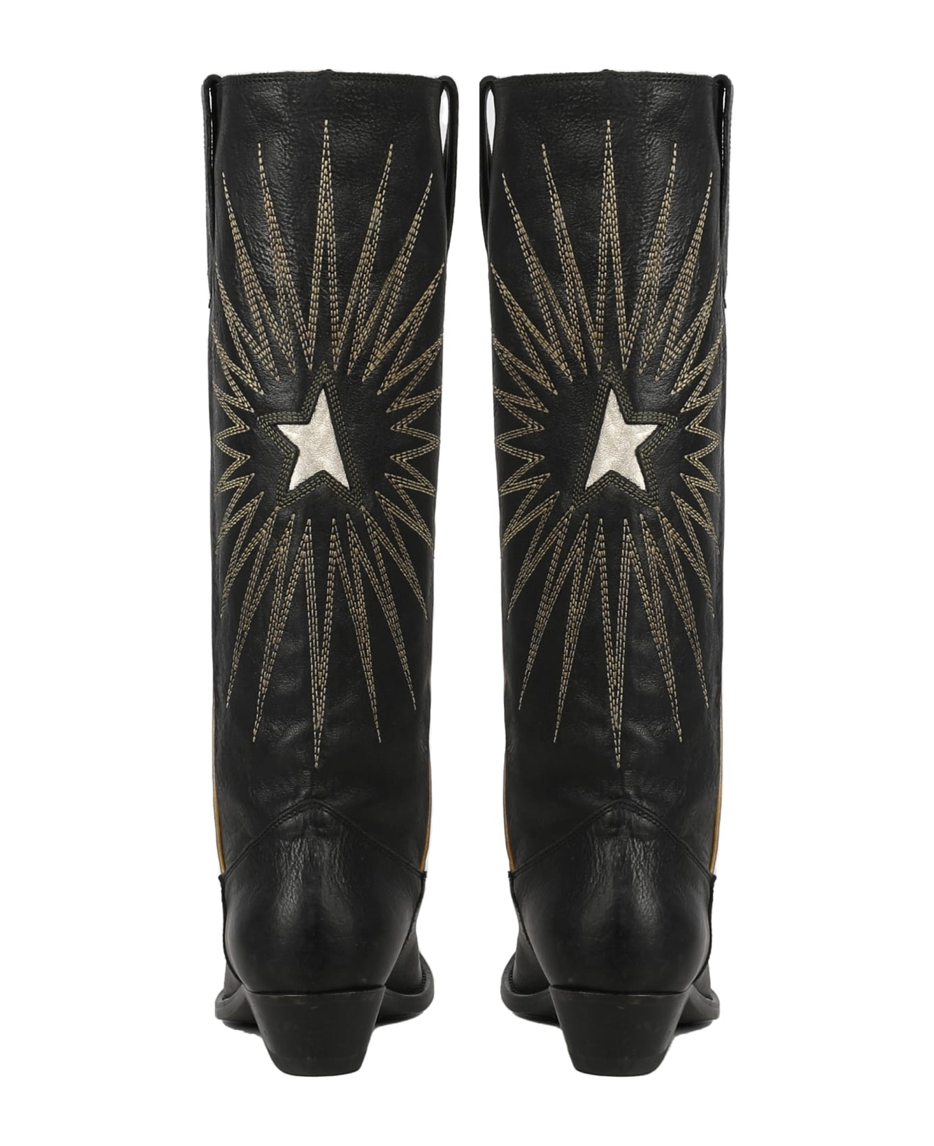 Golden Goose Wish Star Texan Boots - Black