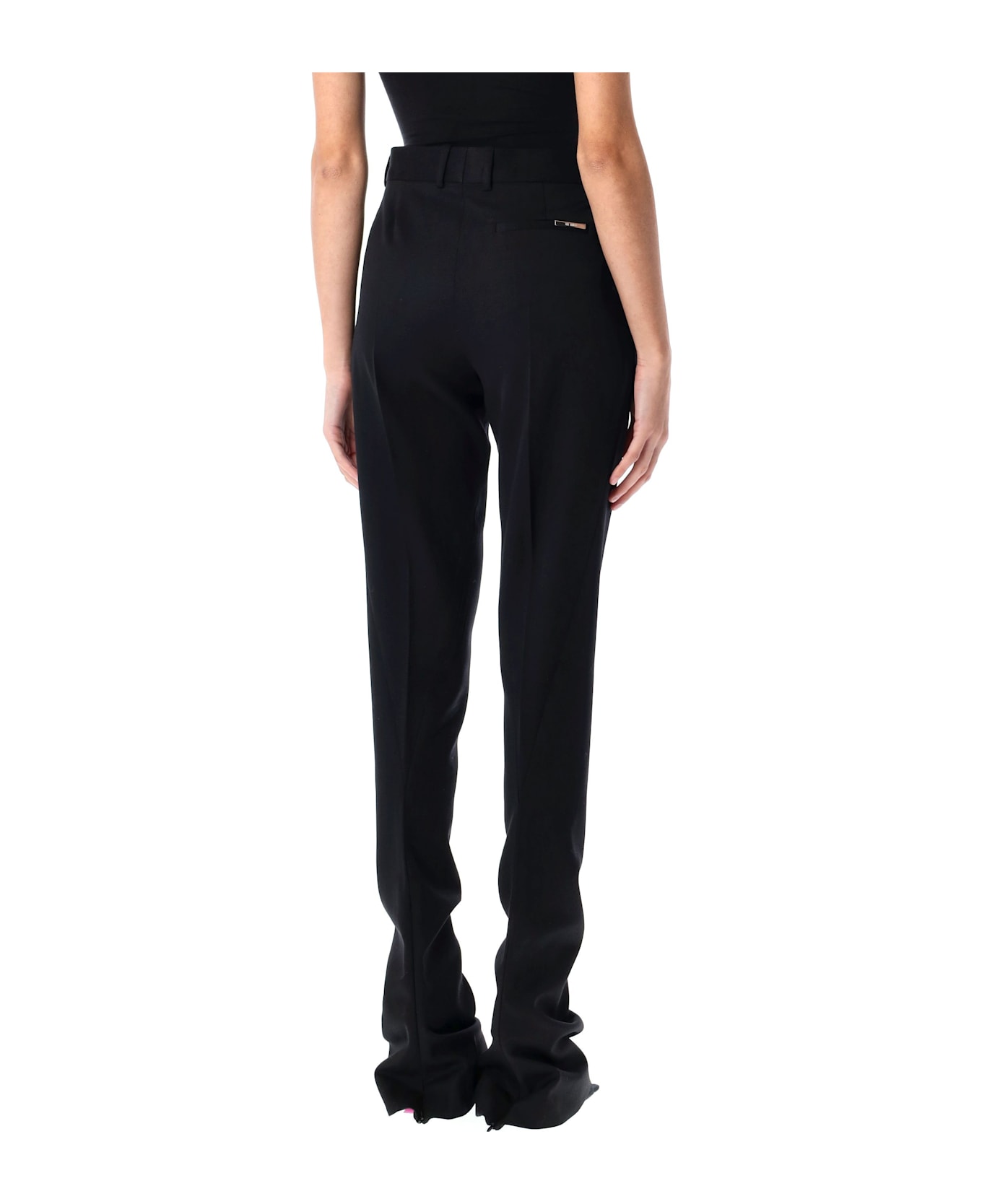 The Attico Low-waisted Trousers - BLACK