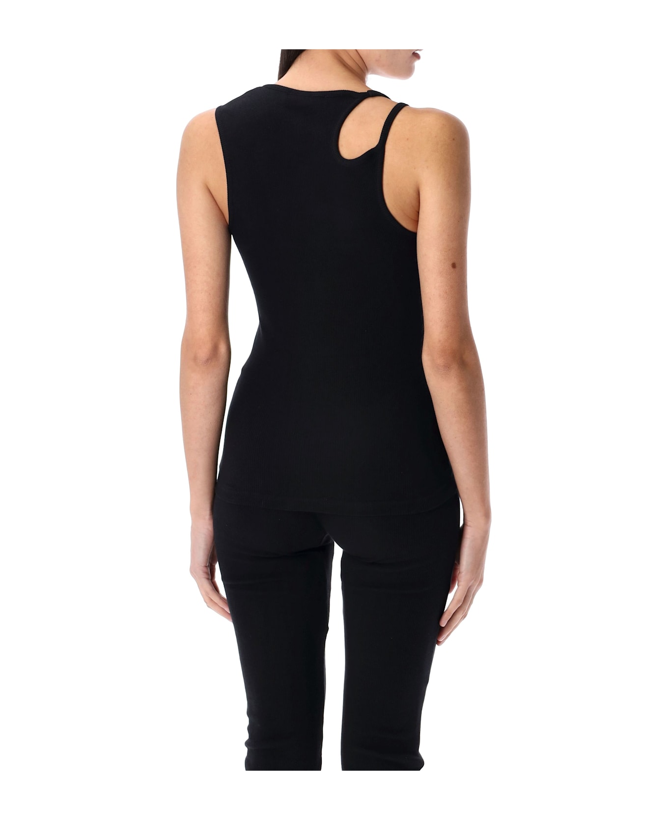 Ottolinger Dirndl Rib Tank Top - BLACK