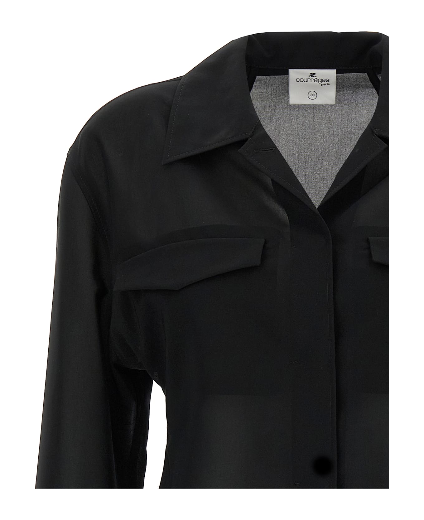 Courrèges Pocket Shirt - Black  