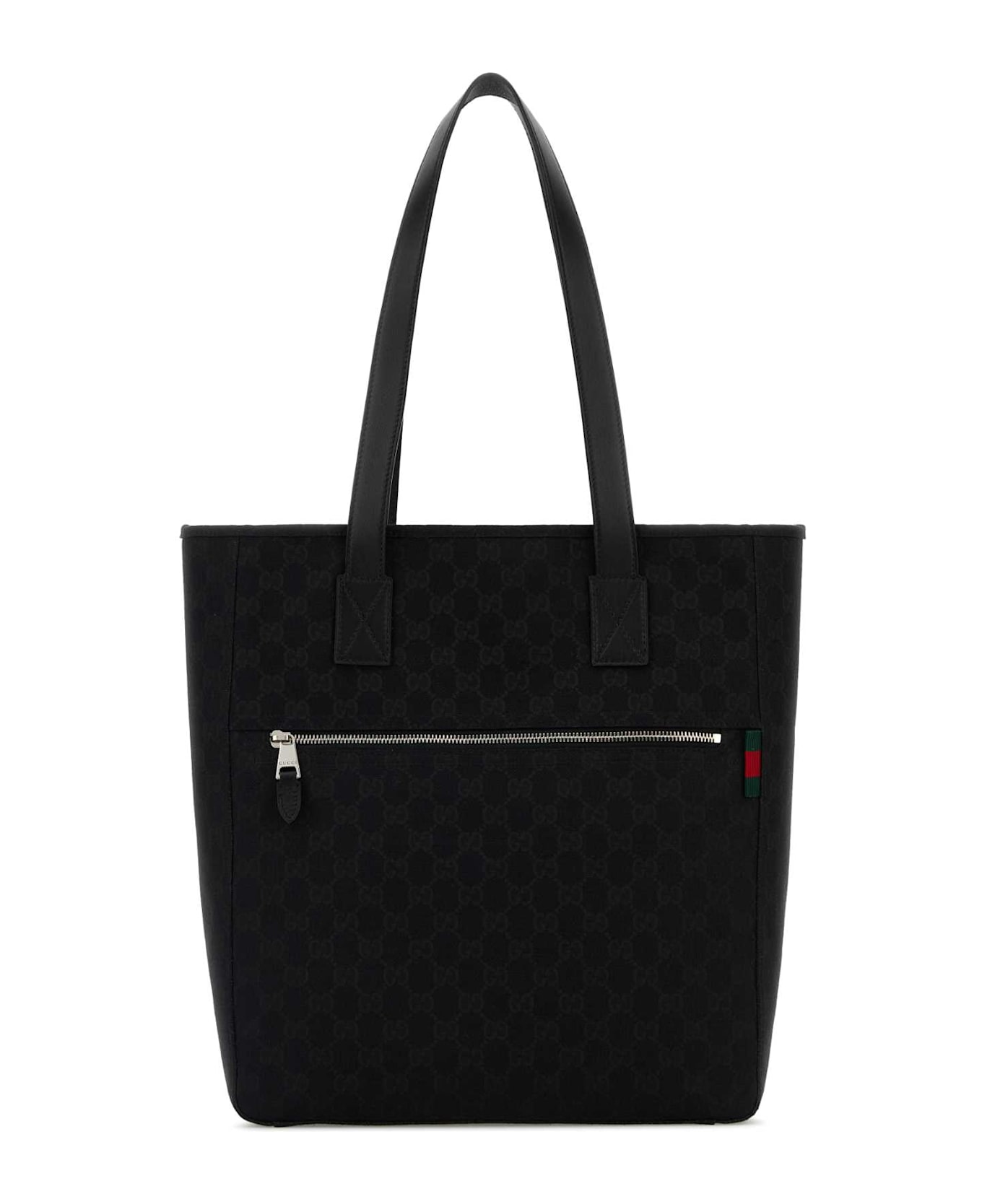Gucci Gg Fabric Shopping Bag - BLK/BLK/VRV