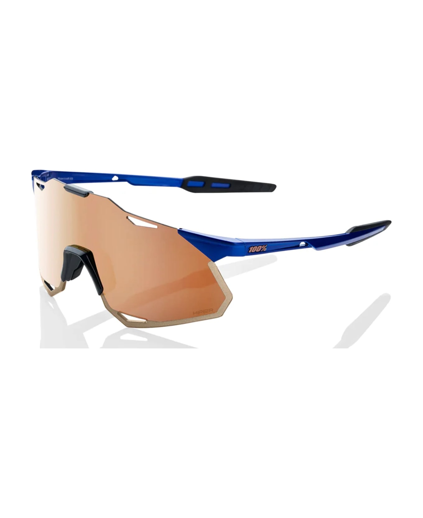 100% Hypercraft Xs - Gloss Cobalt Blue / Copper Lens Sunglasses - blue