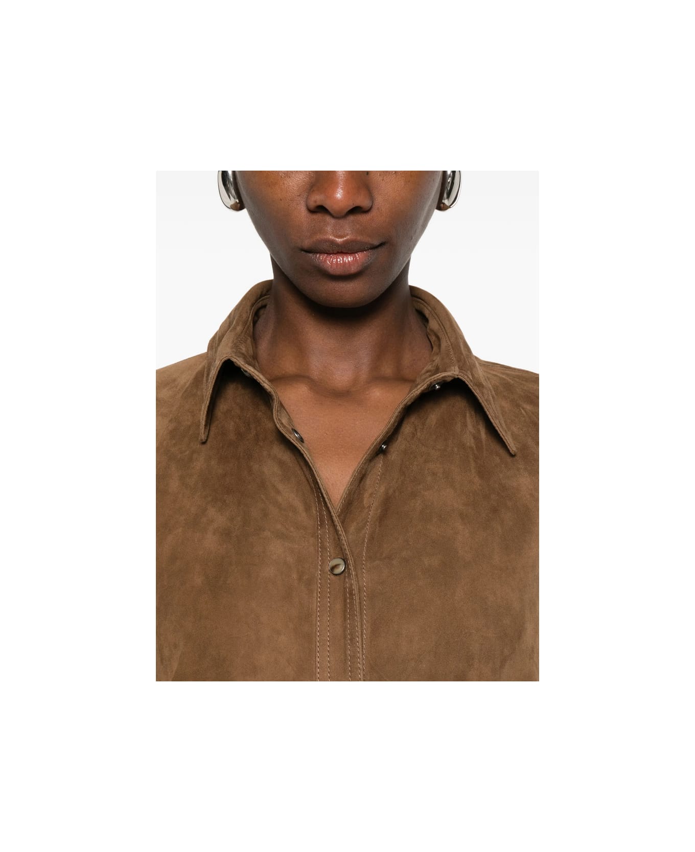 Brunello Cucinelli Leather Outerwear - BROWN